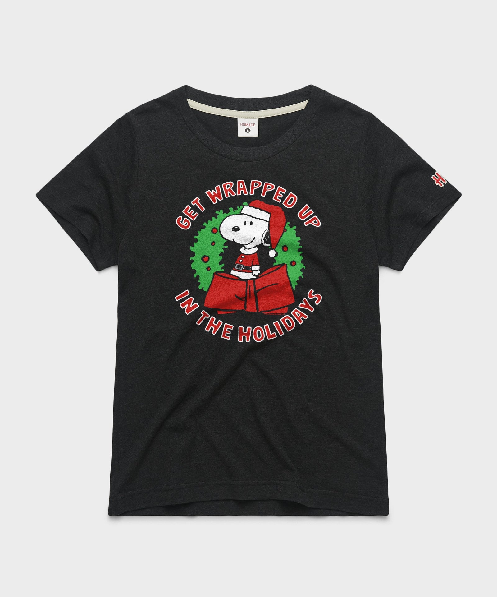 Women's Peanuts Snoopy Get Wrapped Up In The Holidays