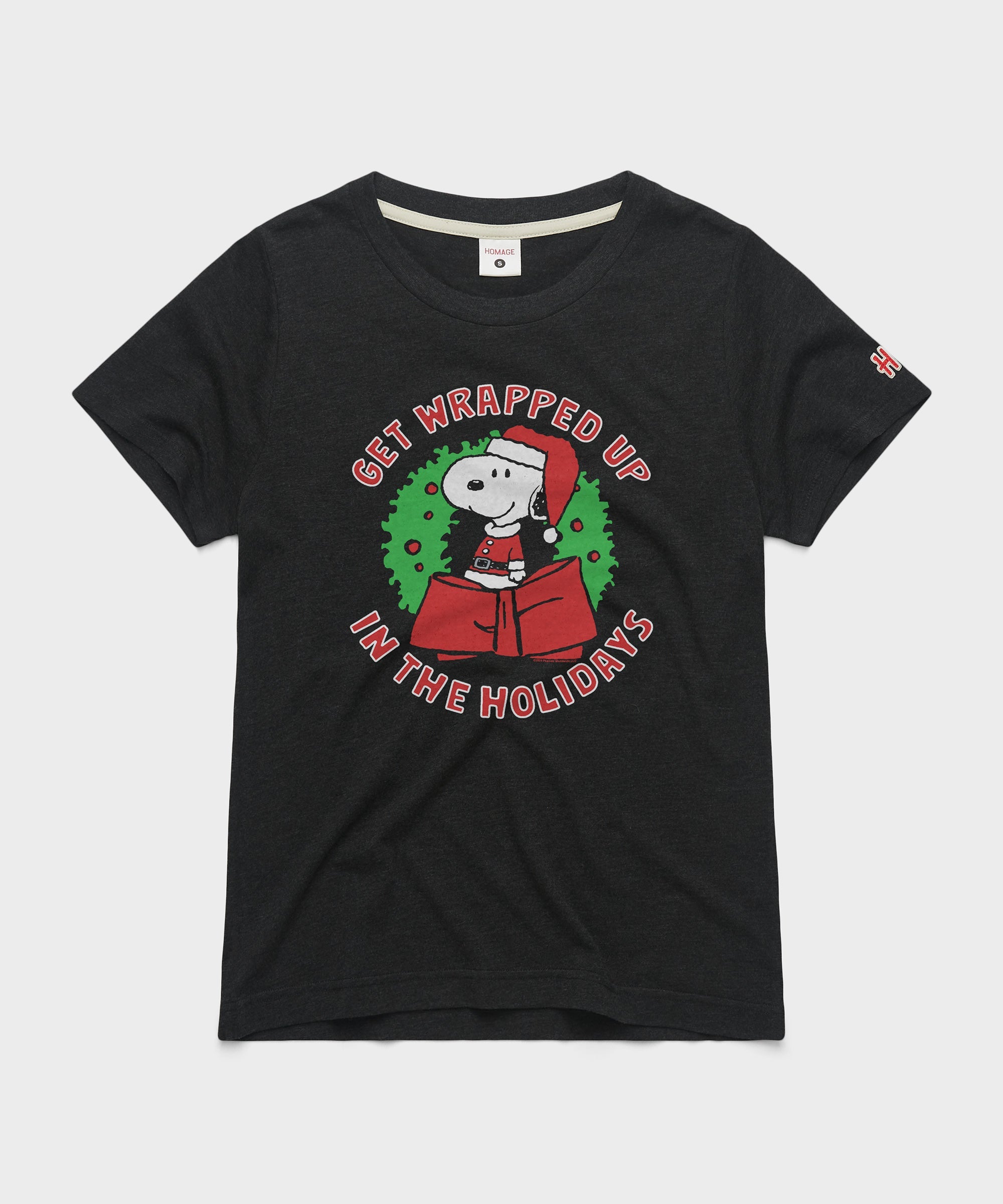 Women's Peanuts Snoopy Get Wrapped Up In The Holidays