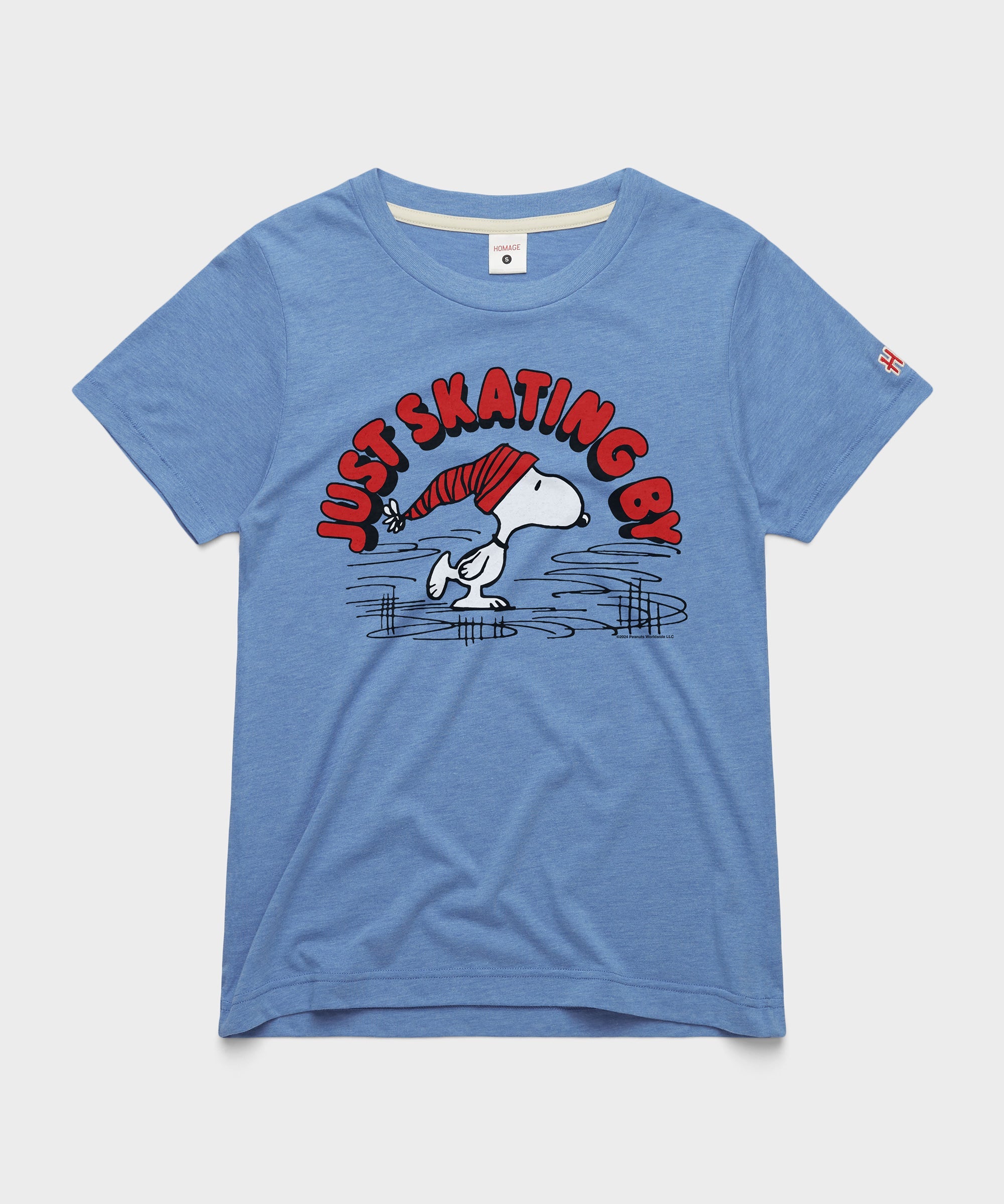 Women's Peanuts Snoopy Just Skating By Light Blue