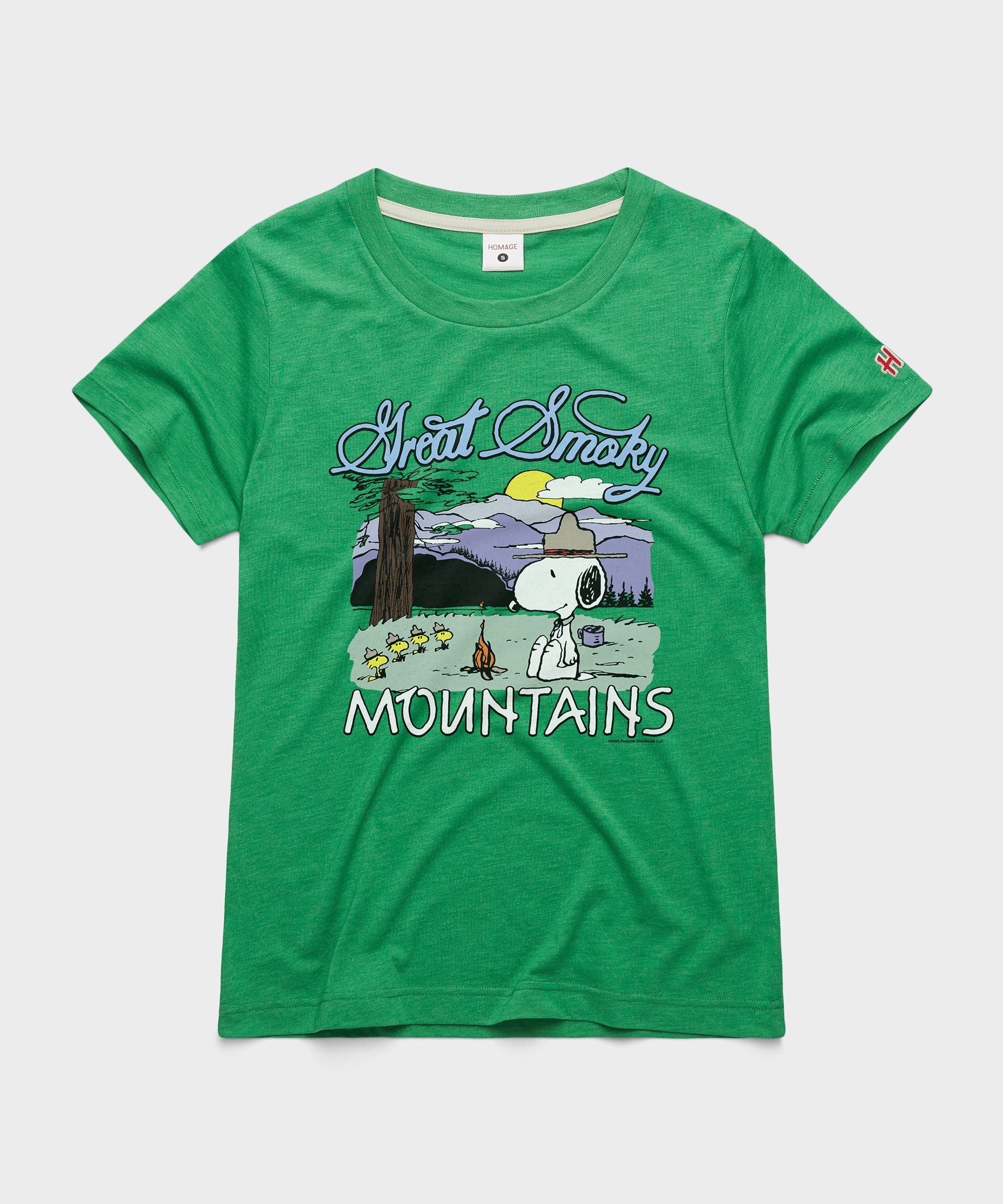 Women's Peanuts Snoopy x Great Smoky Mountains National Park Green