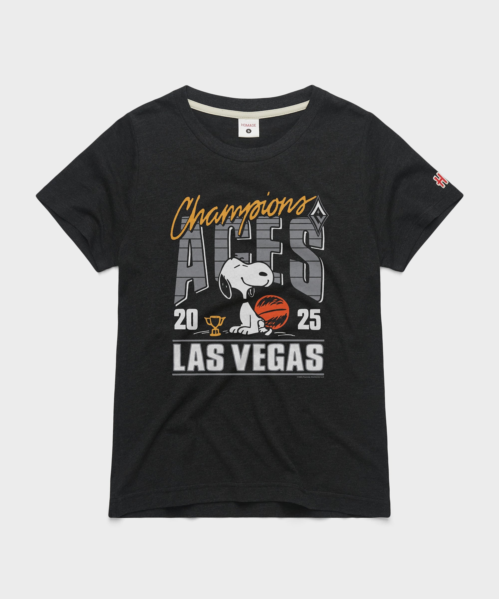 Women's Peanuts Snoopy x Las Vegas Aces 2025 WNBA Champions
