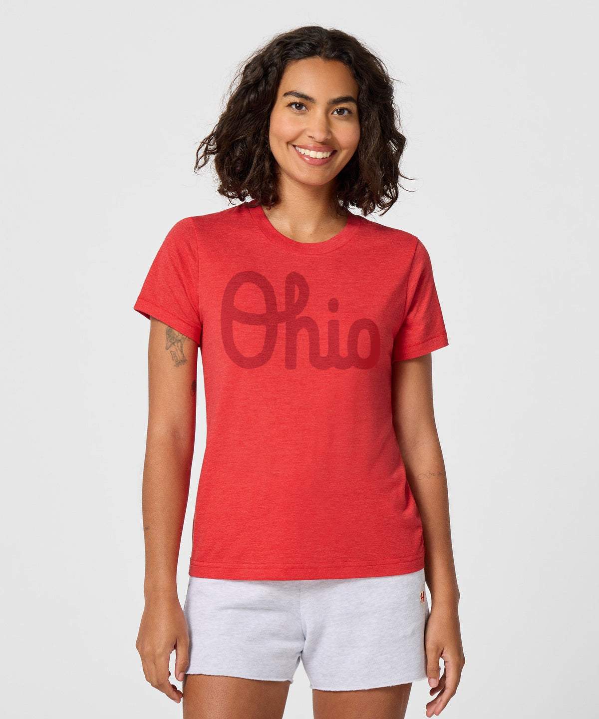 Women's Script Ohio All Scarlet