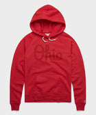 Women's Script Ohio All Scarlet Hoodie