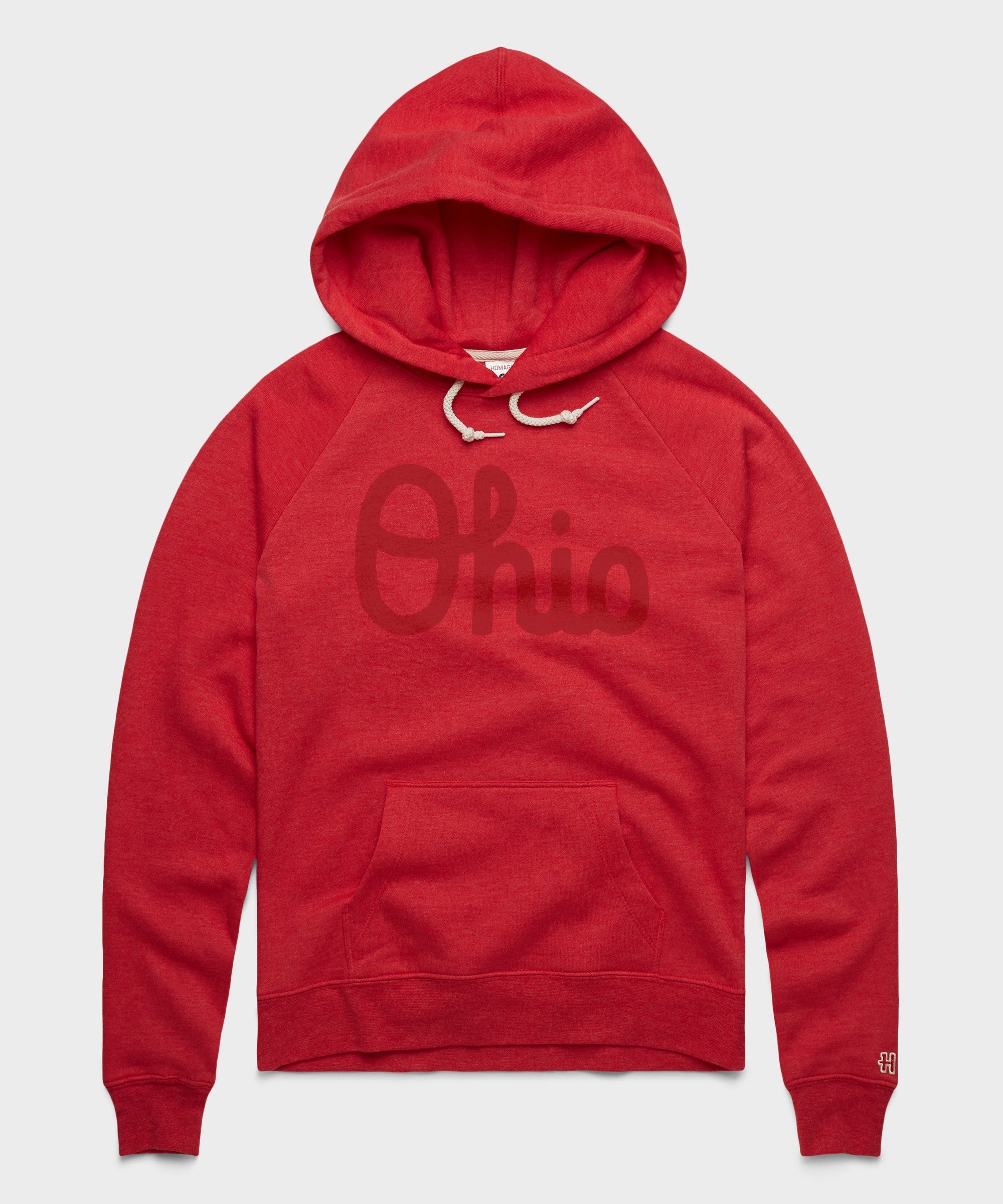 Women's Script Ohio All Scarlet Hoodie