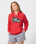 Women's Script Ohio Outline Hoodie