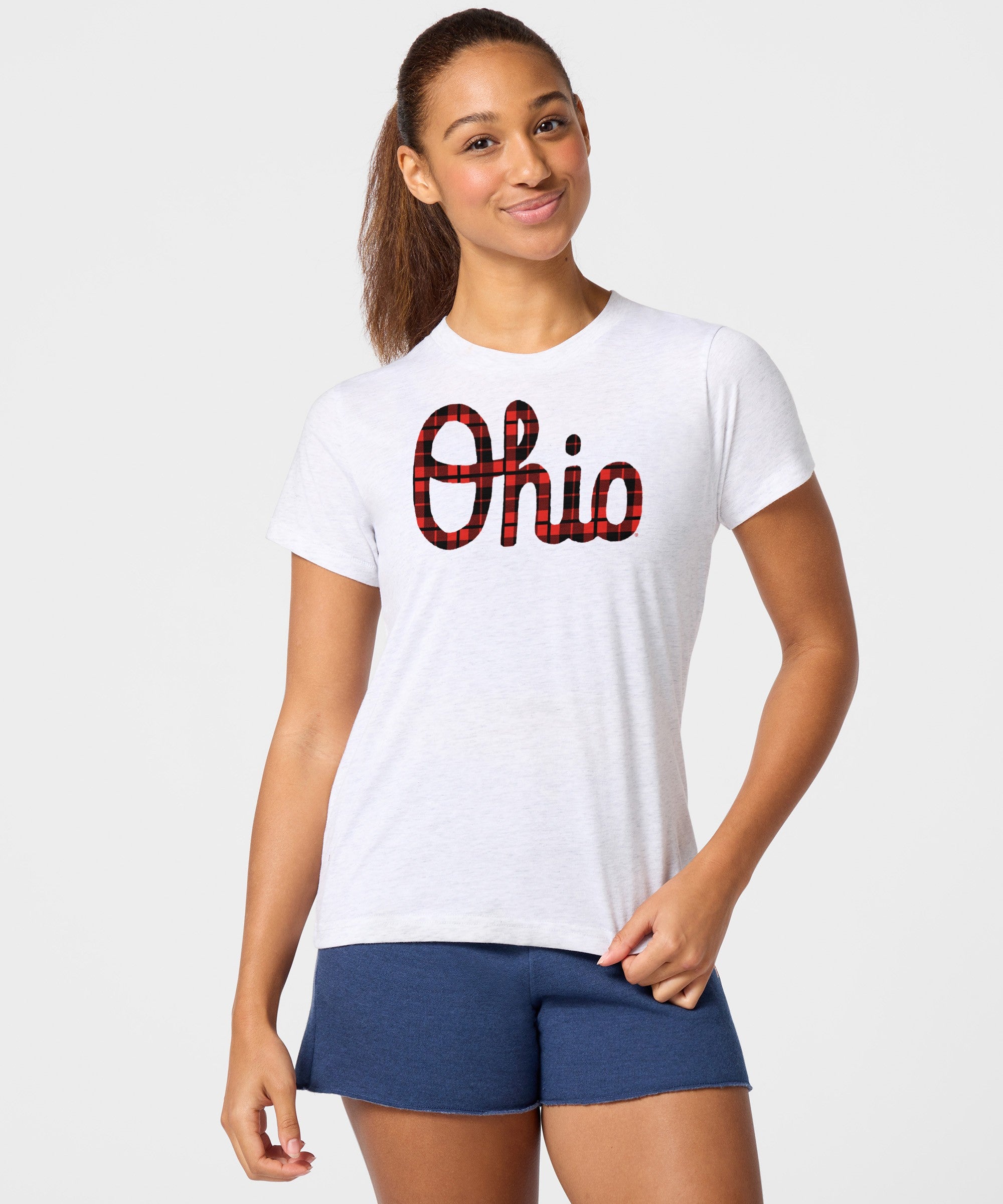 Women's Script Ohio Plaid