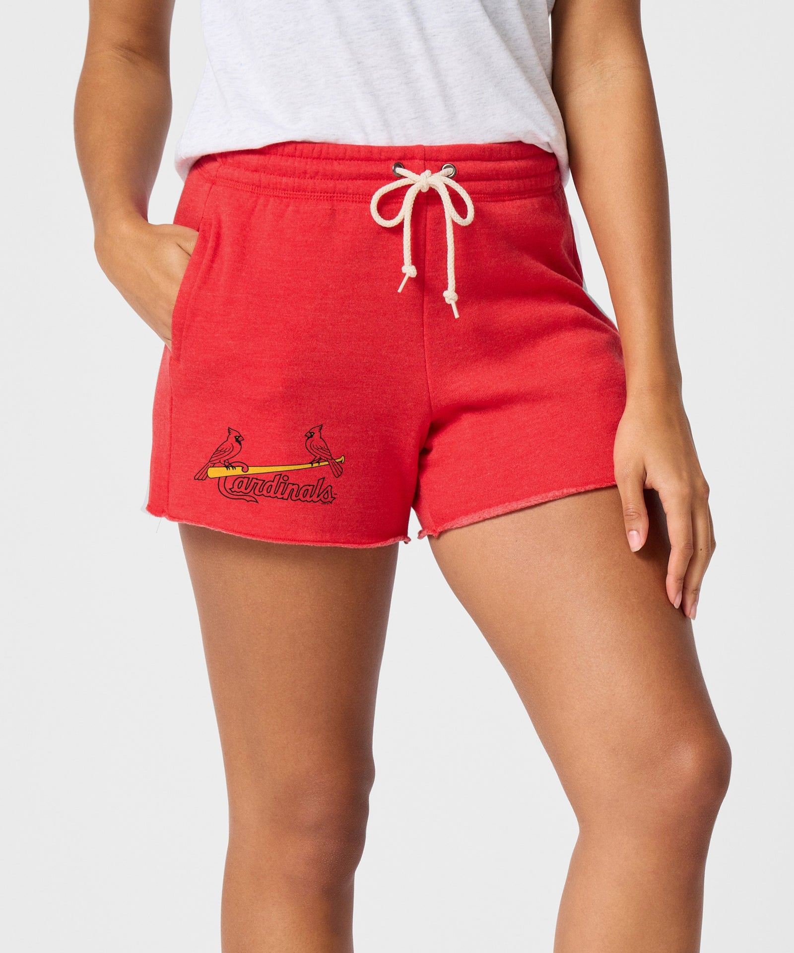 Women's St. Louis Cardinals Jersey Logo '99 Sweat Shorts