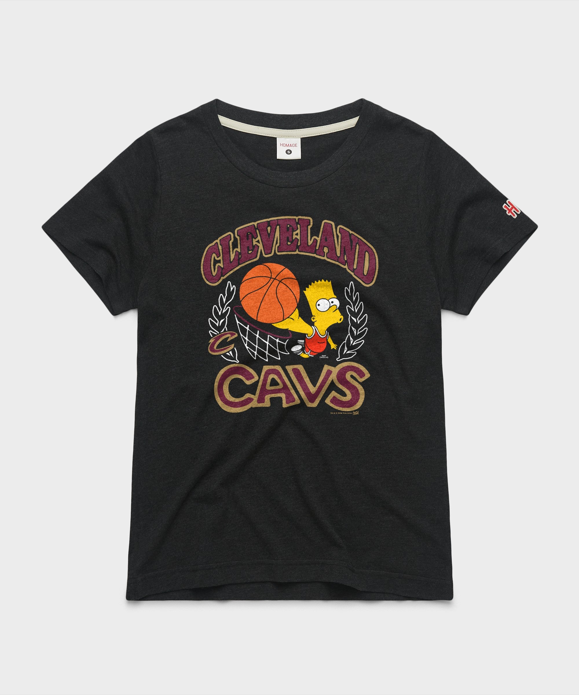 Women's The Simpsons Bart X Cleveland Cavaliers