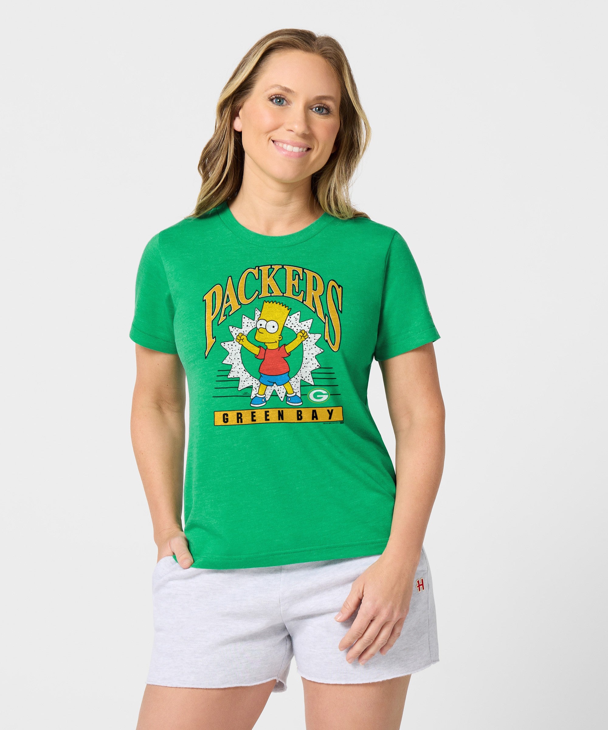 Women's The Simpsons Bart X Green Bay Packers