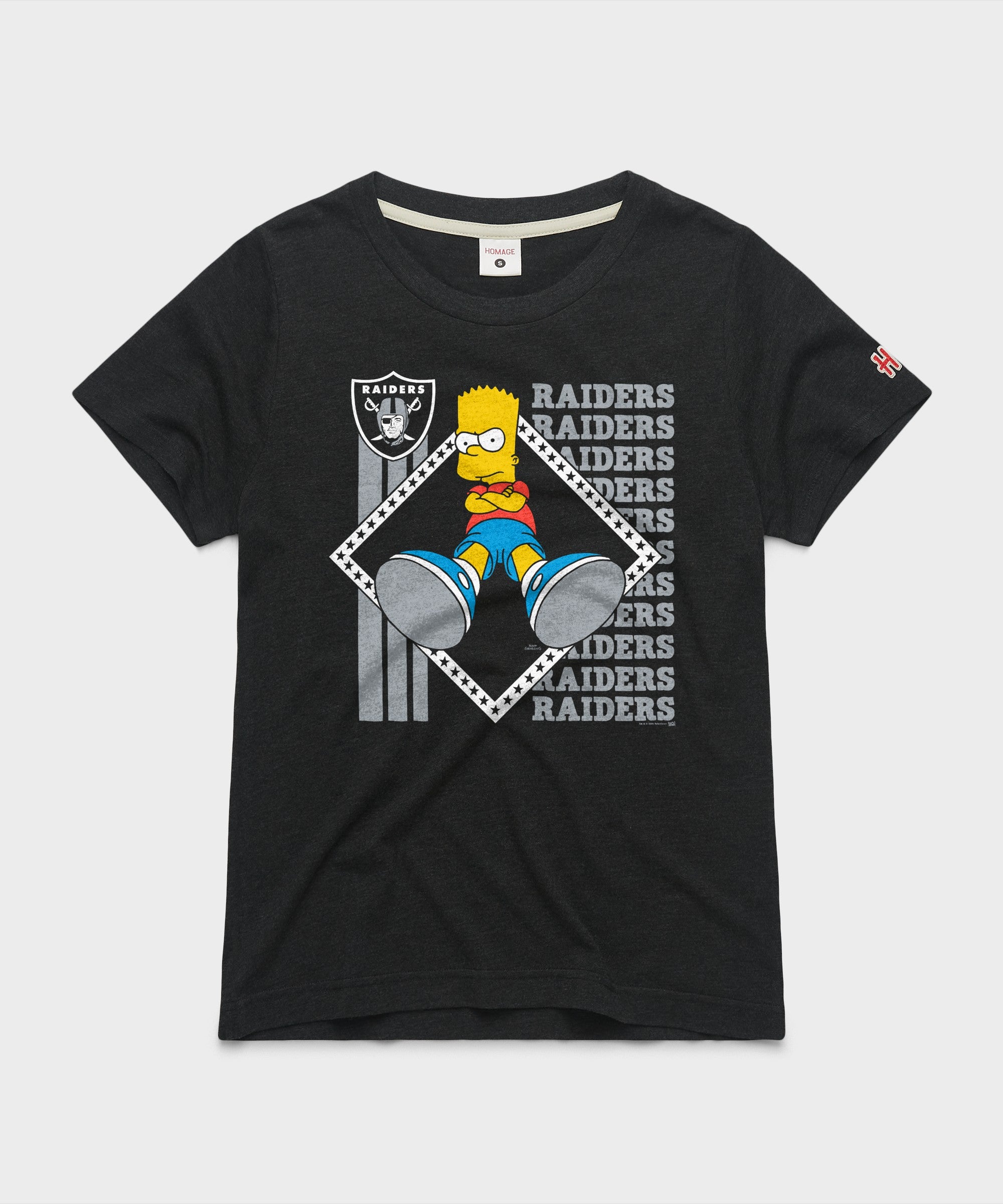 Women's The Simpsons Bart X Las Vegas Raiders
