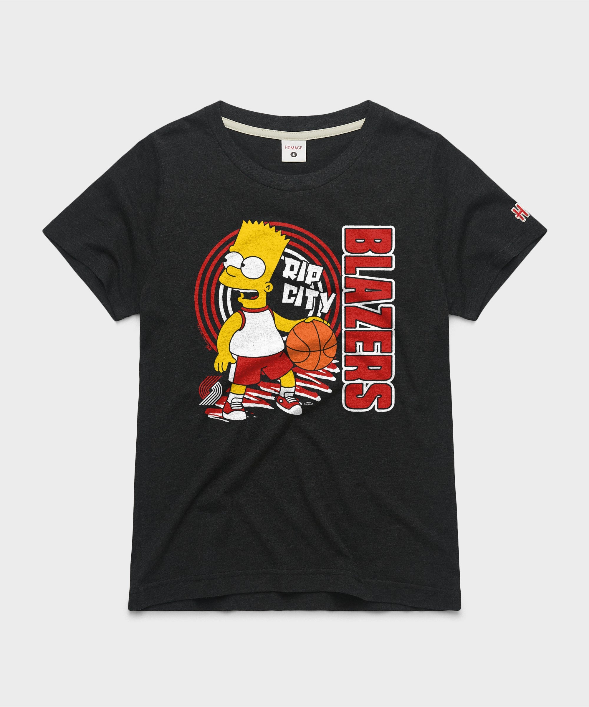 Women's The Simpsons Bart x Portland Trail Blazers | Women's NBA T ...