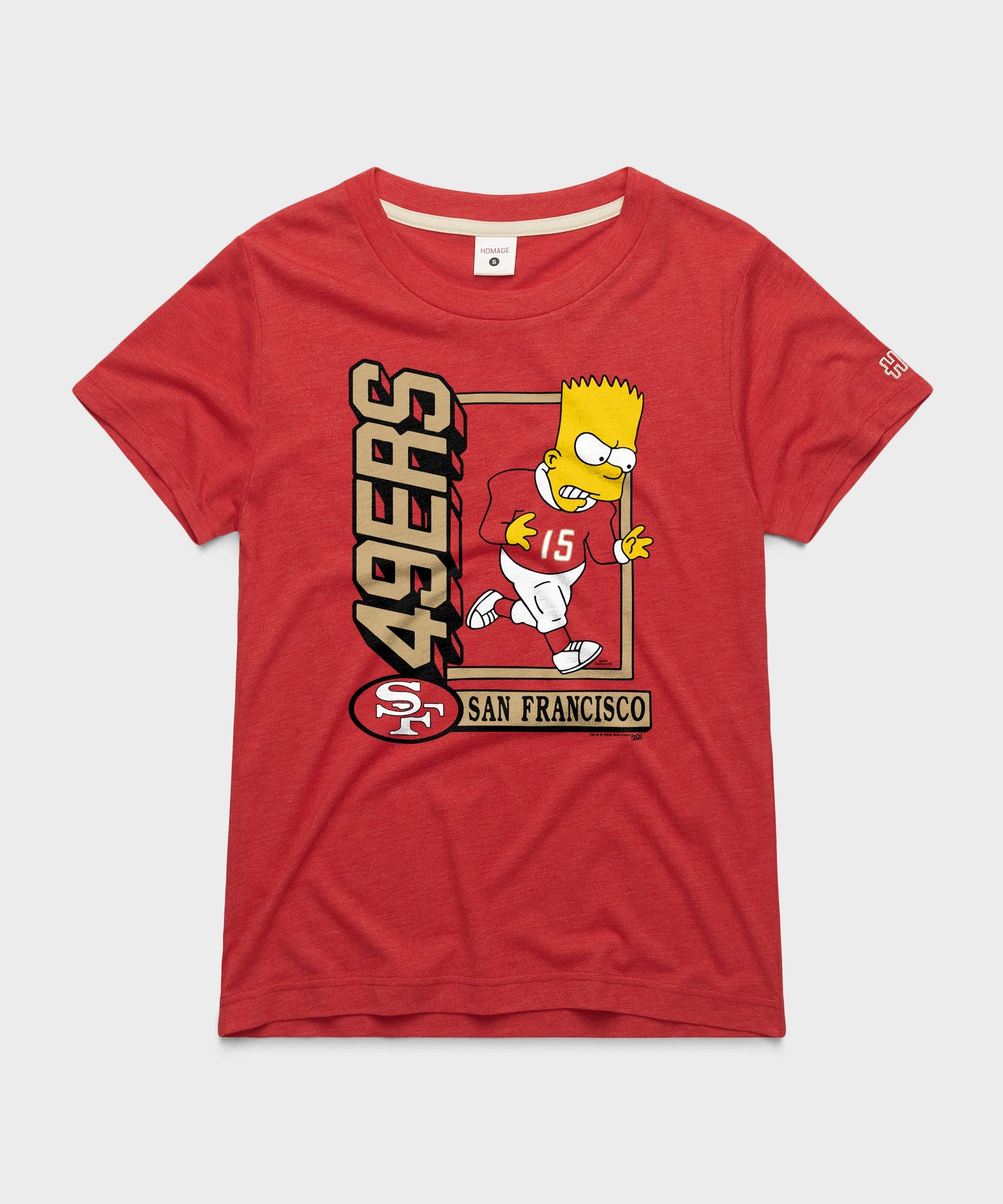 Women's The Simpsons Bart X San Francisco 49ers