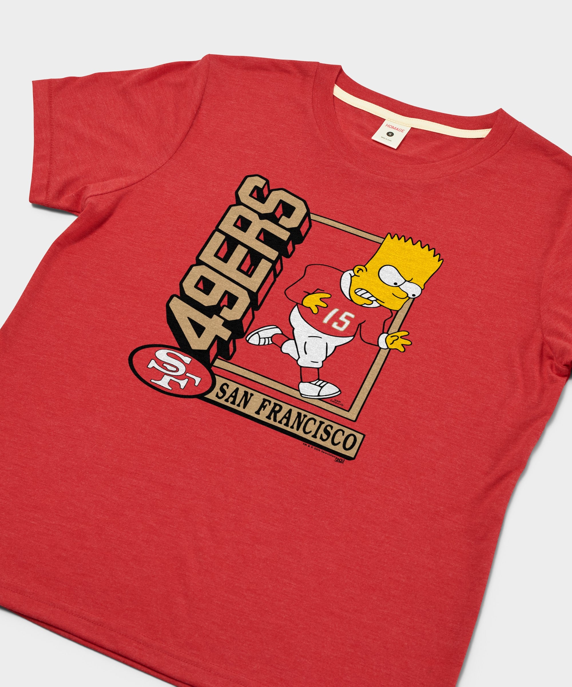 Women's The Simpsons Bart X San Francisco 49ers