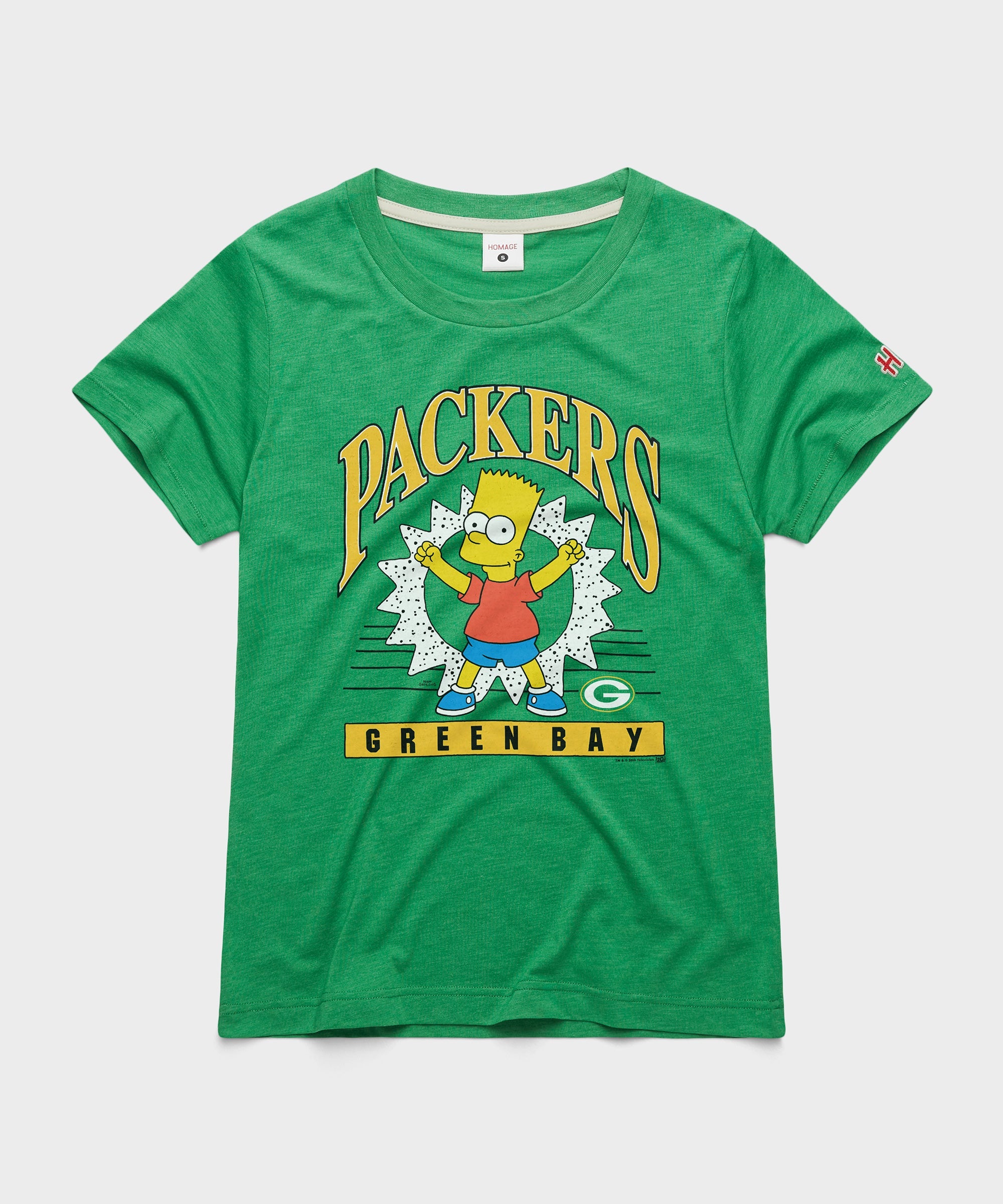 Women's The Simpsons Bart x Green Bay Packers