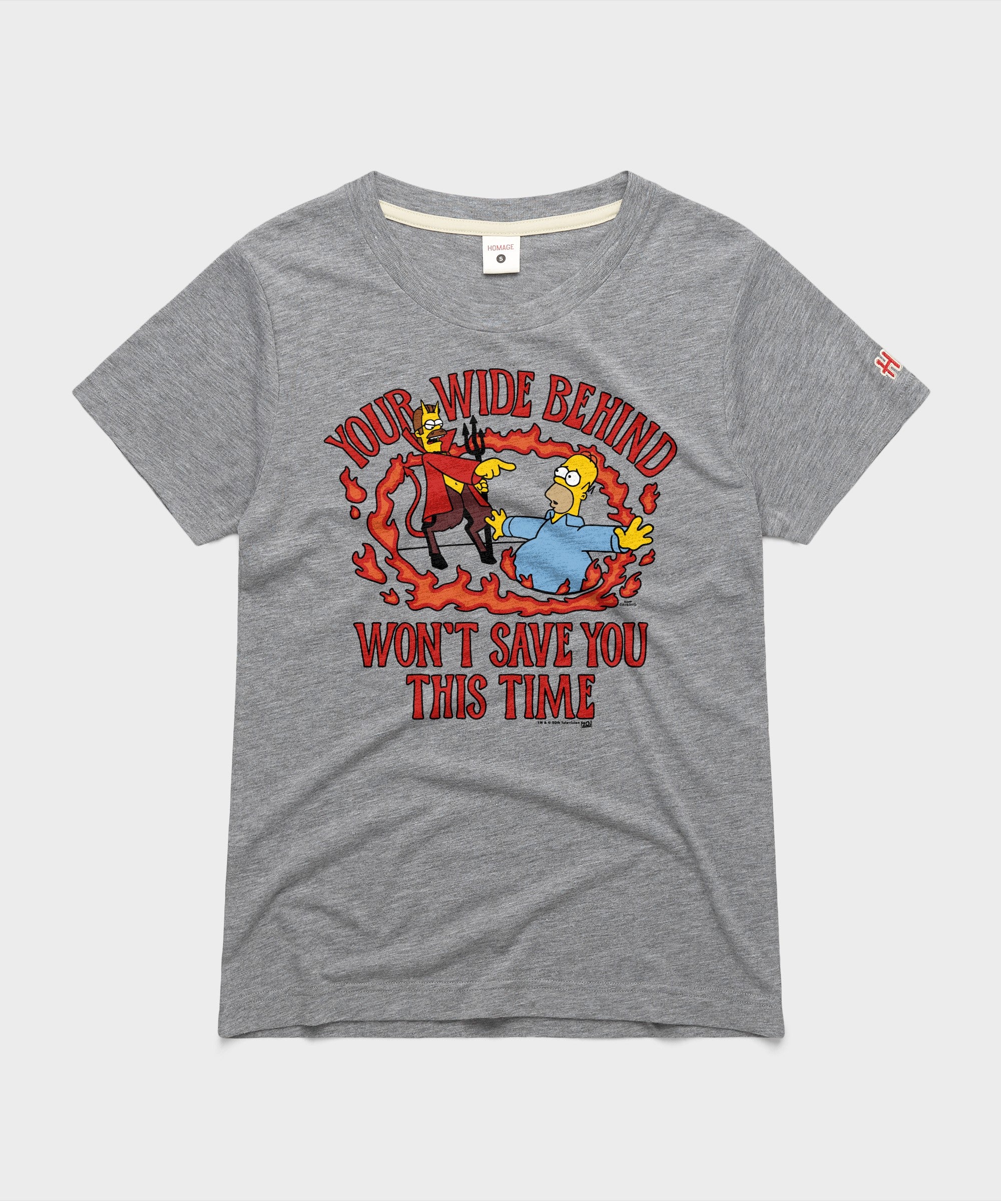 Women's The Simpsons Your Wide Behind Won't Save You This Time | Retro ...