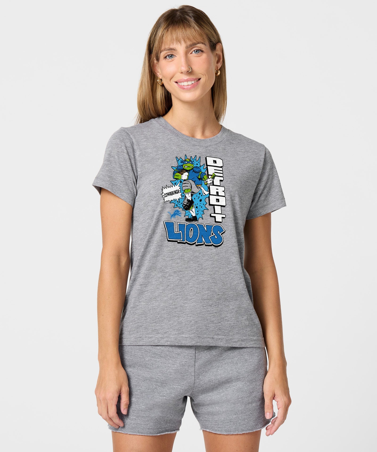 Women's Tmnt Leonardo X Detroit Lions