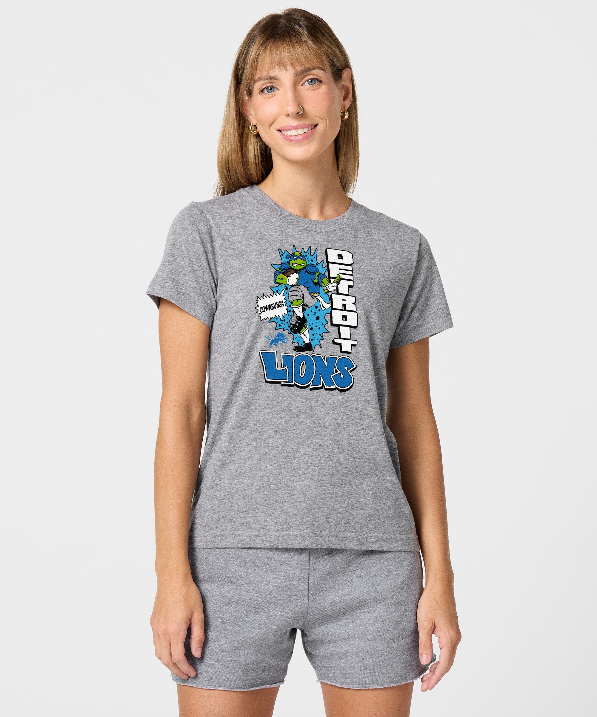 Women's Tmnt Leonardo X Detroit Lions