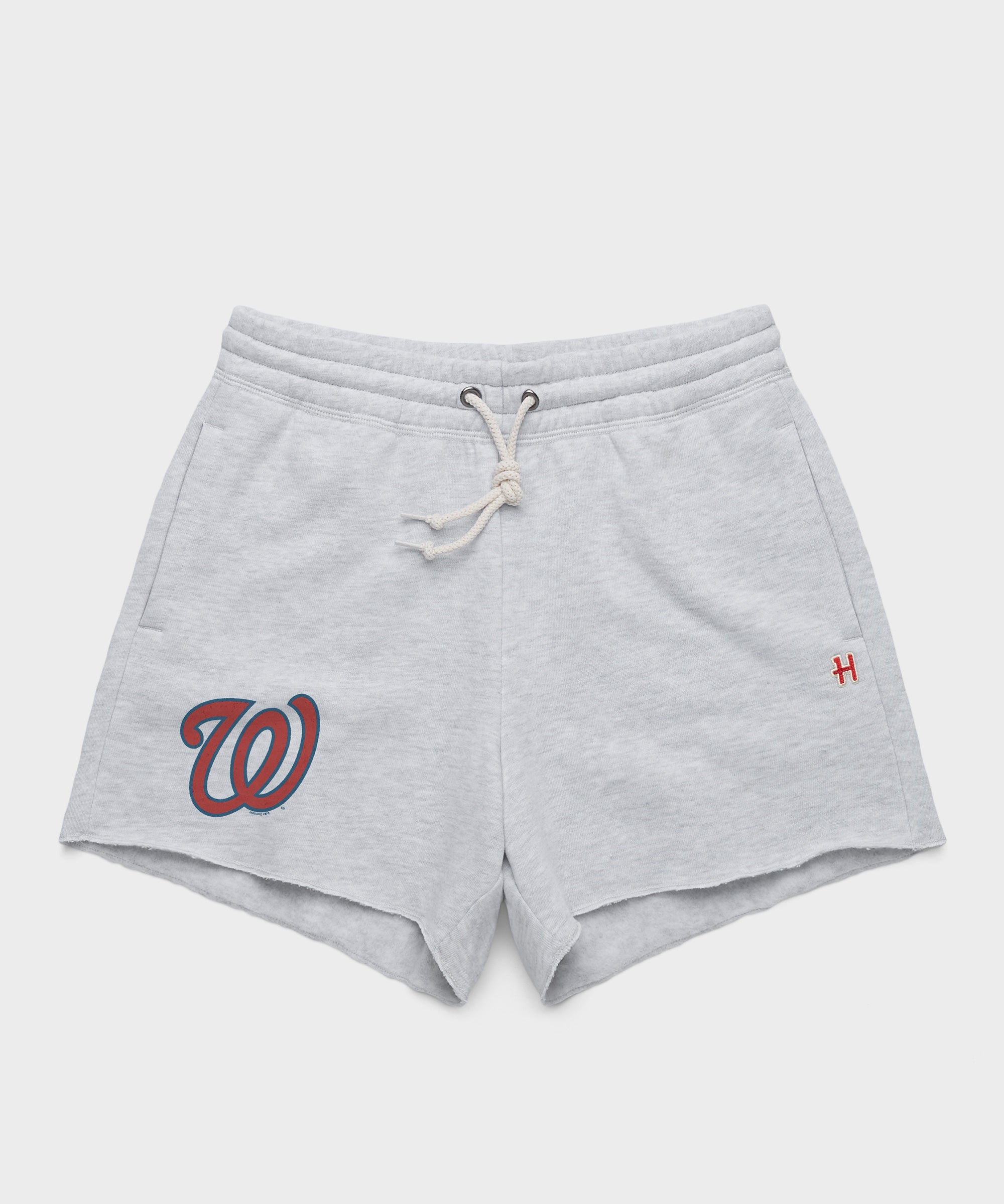 Women's Washington Nationals Jersey Logo '11 Sweat Shorts Ash