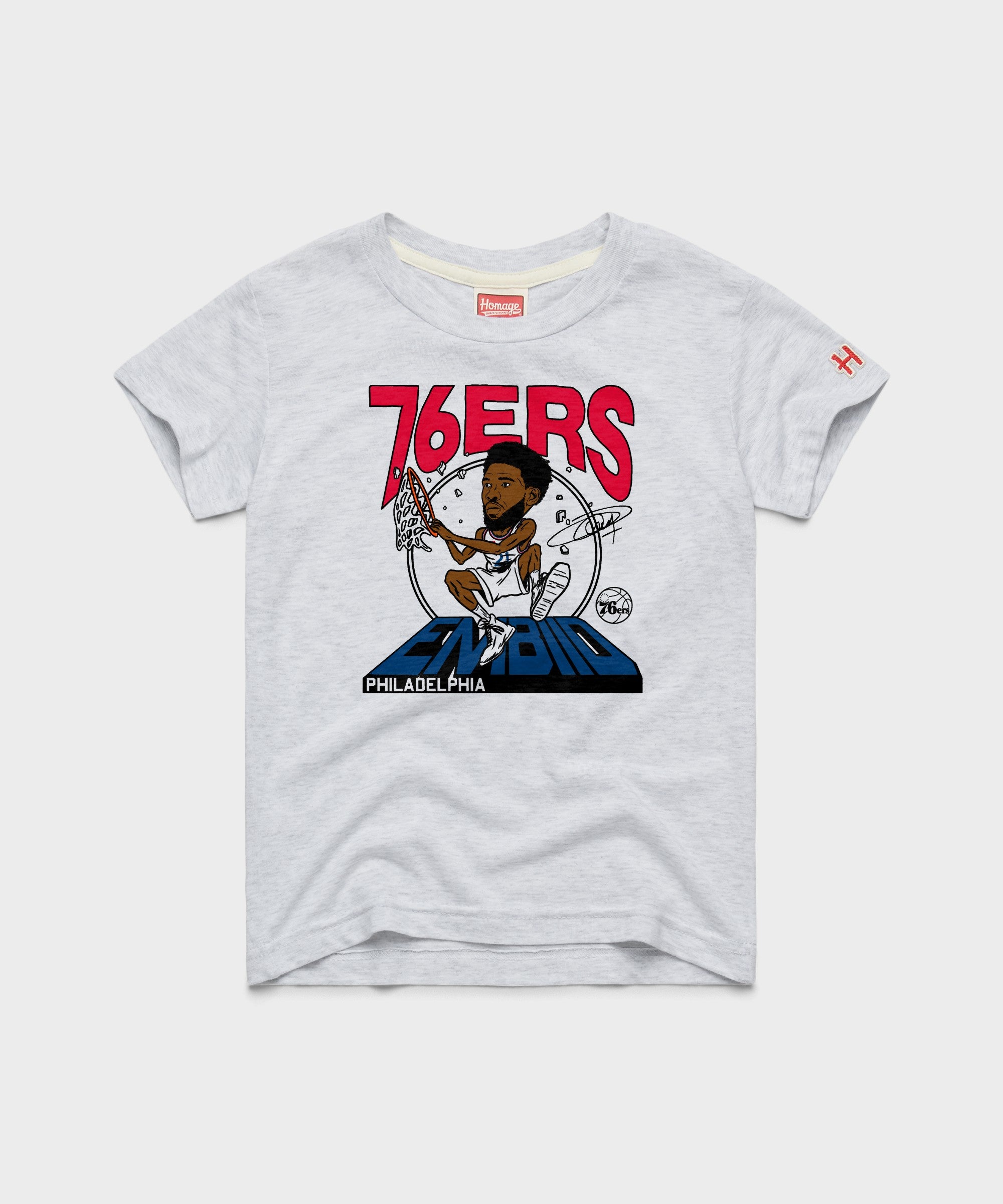 Youth 76ers Joel Embiid Signature City Edition 2024 | Kids NBA T-Shirt ...