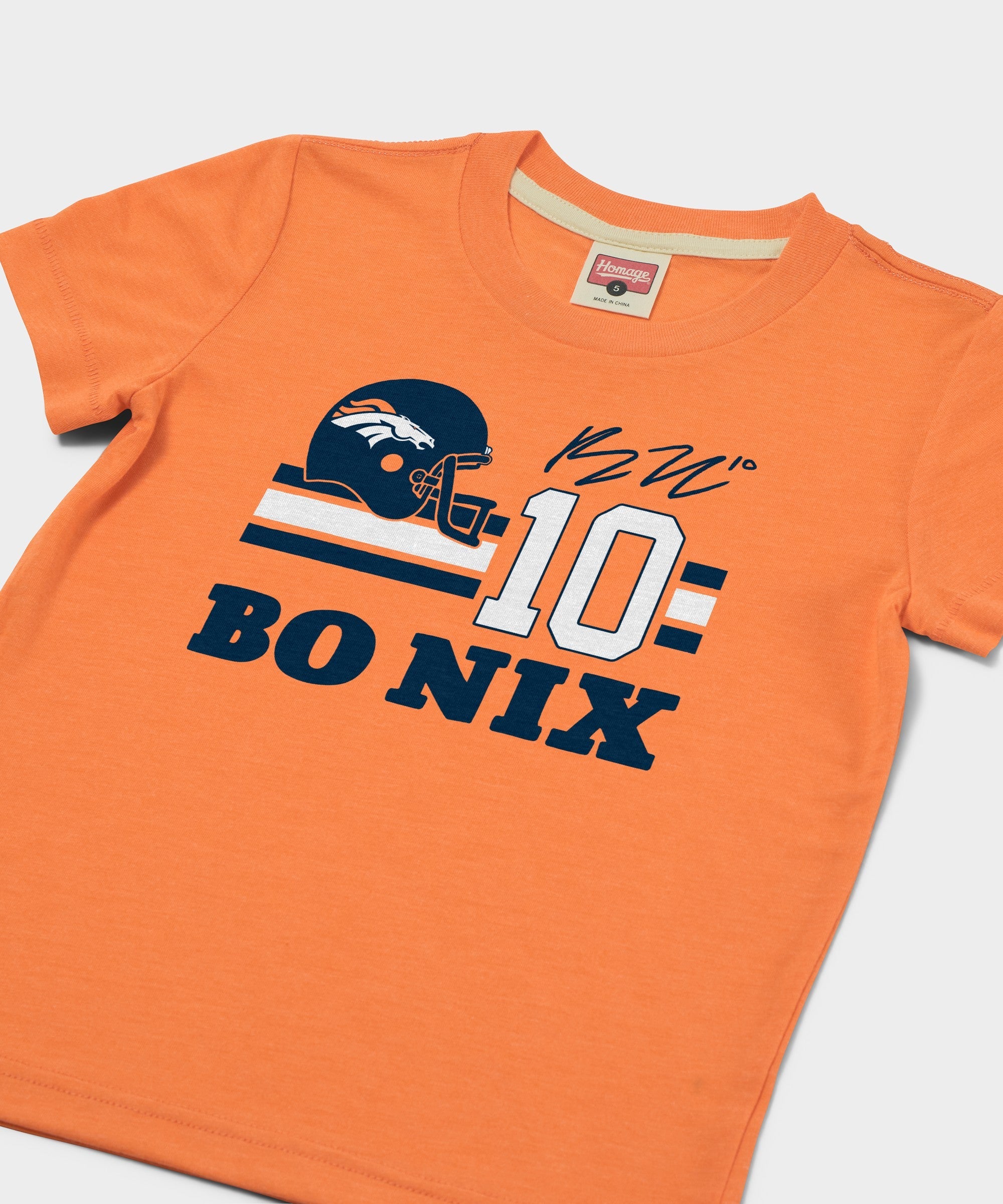 Youth Broncos Bo Nix Signature Jersey