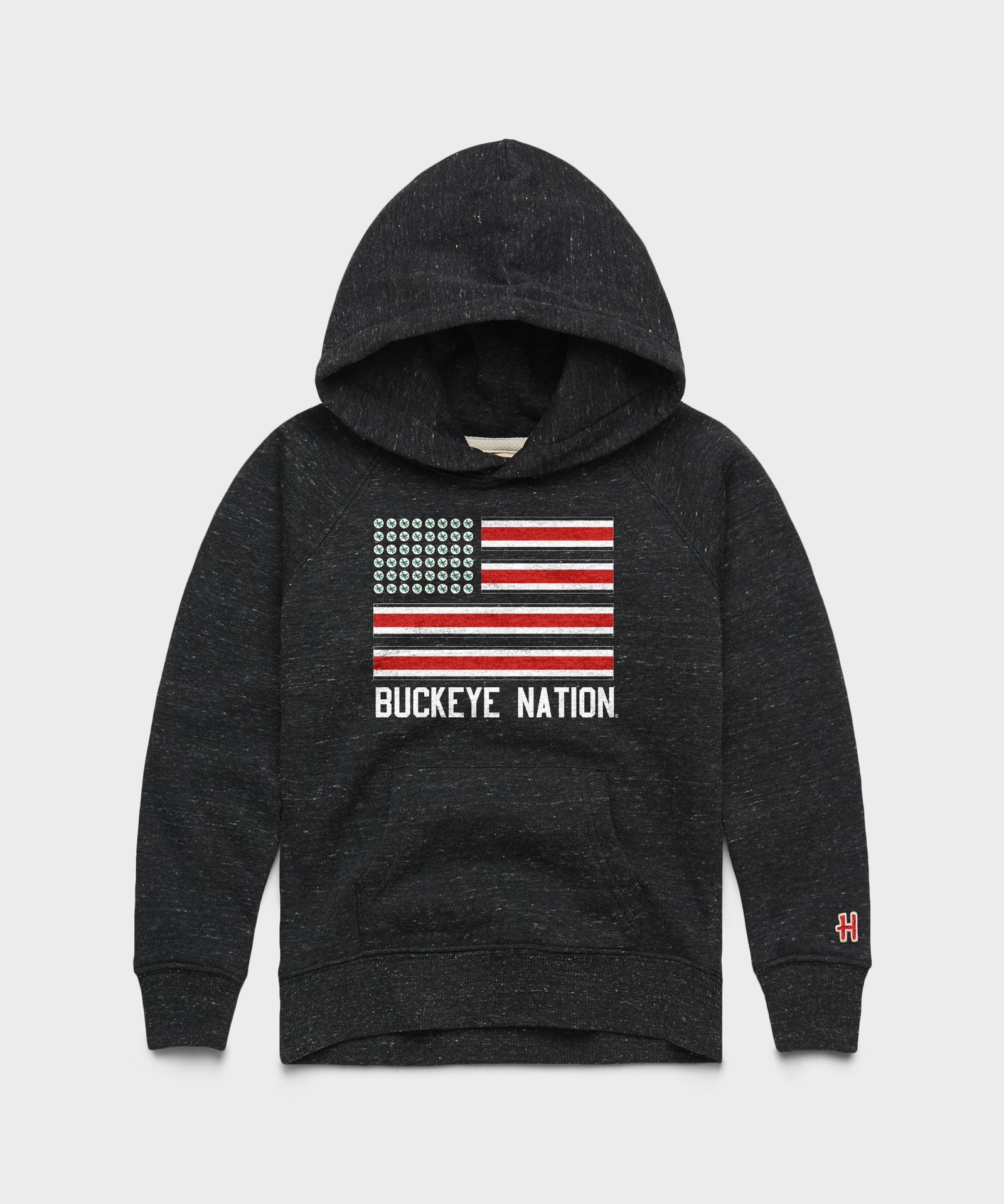 Youth Buckeye Nation Flag Hoodie