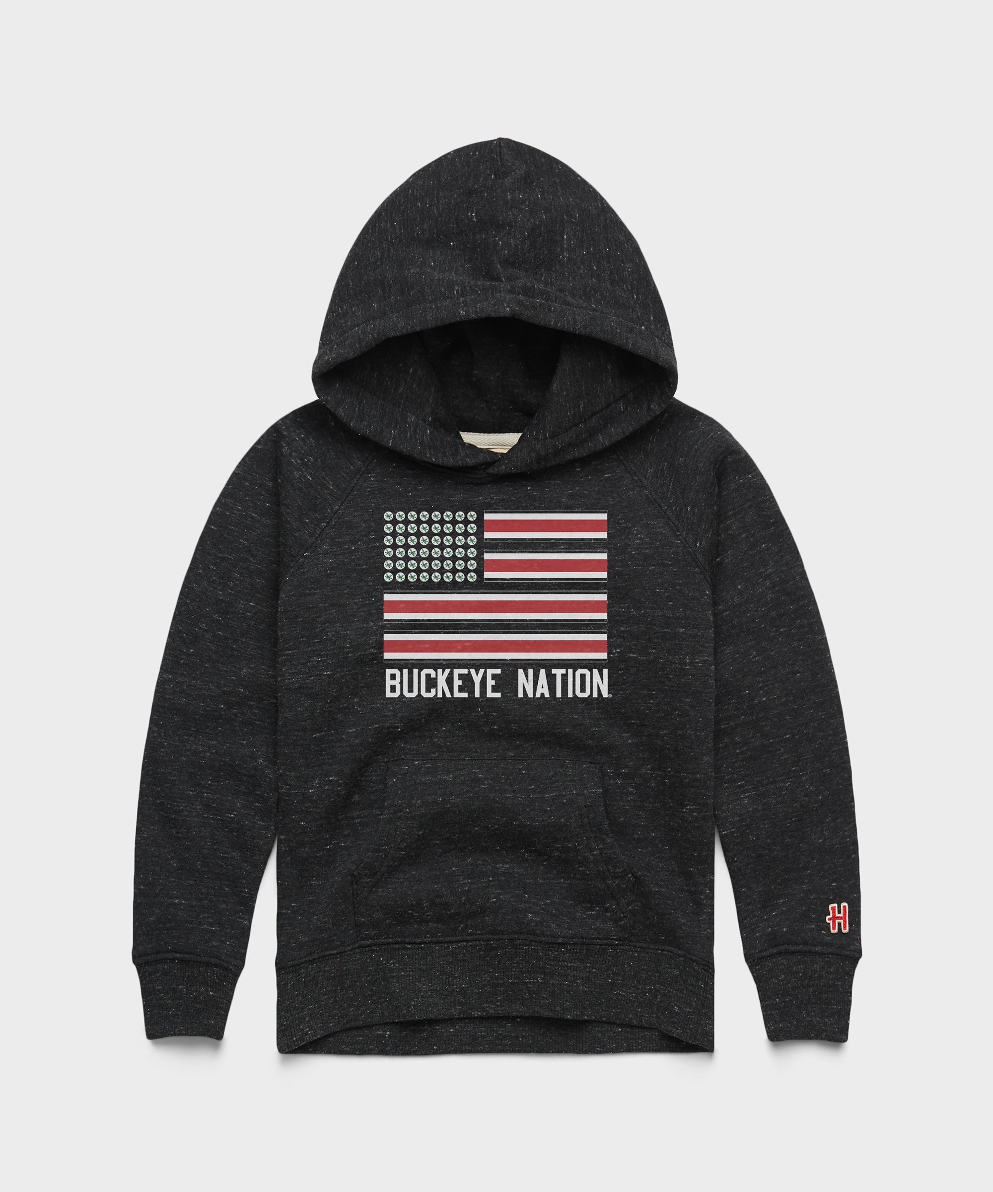 Youth Buckeye Nation Flag Hoodie