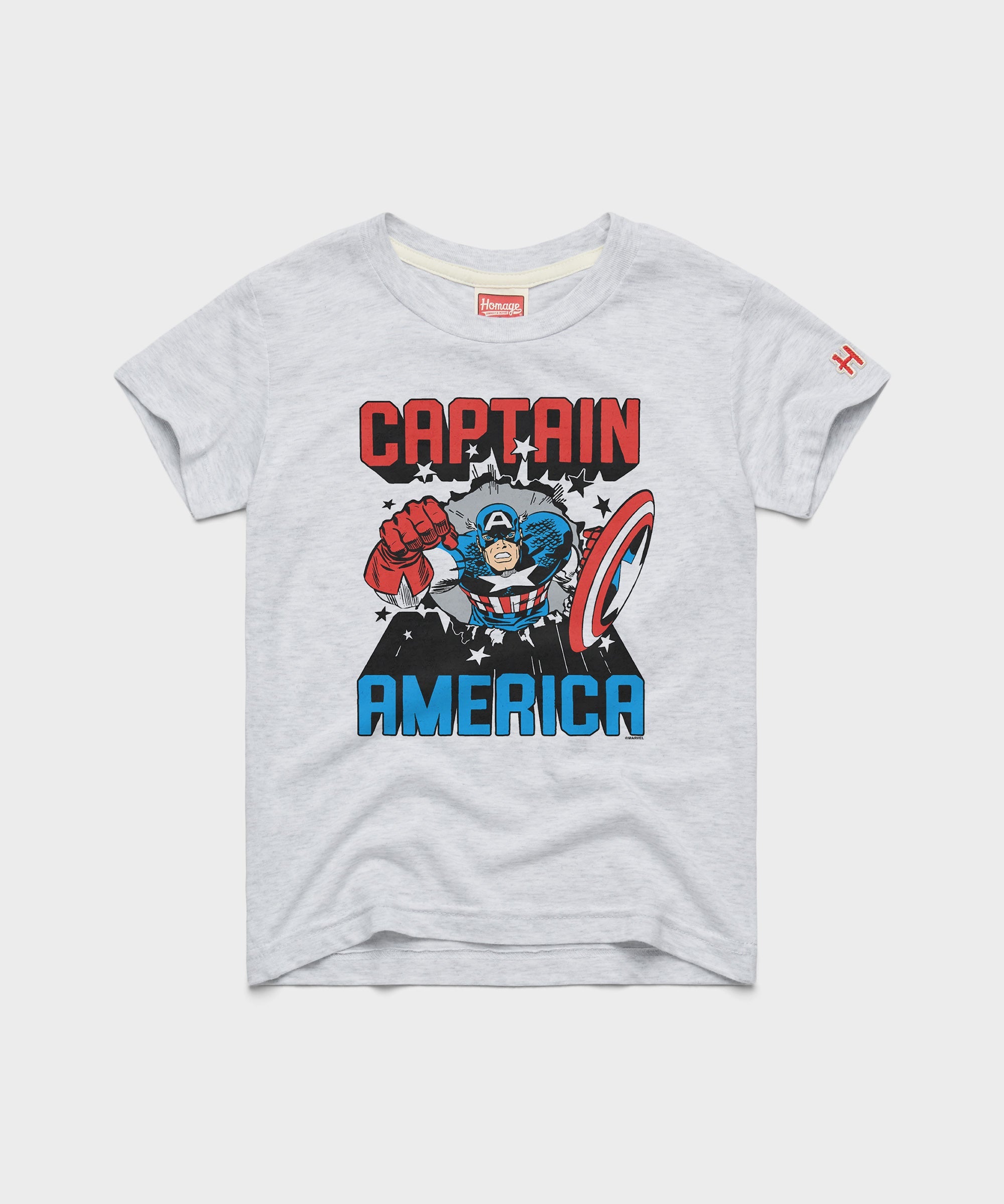 Youth Captain America Bustin' Through