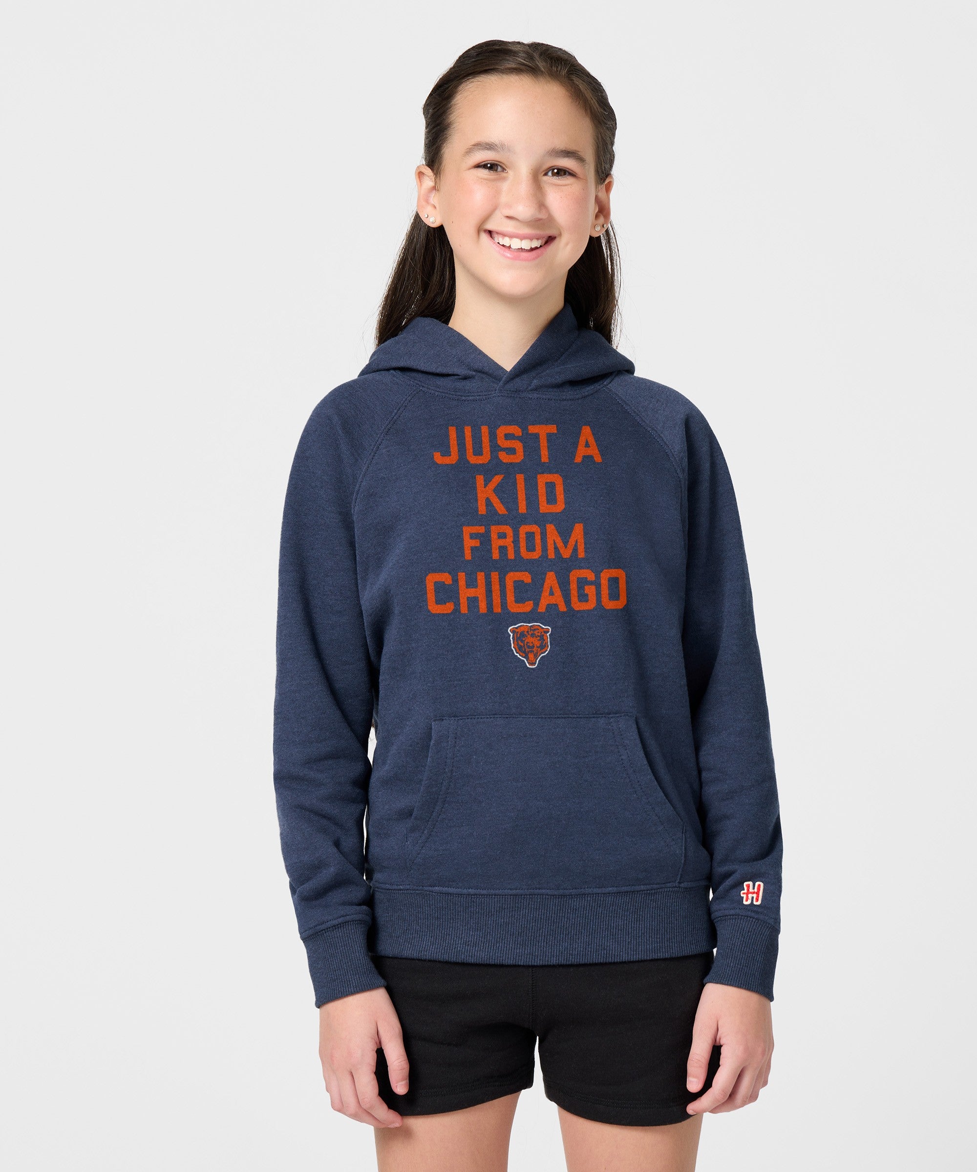Youth Chicago Bears Just A Kid From Chicago Hoodie