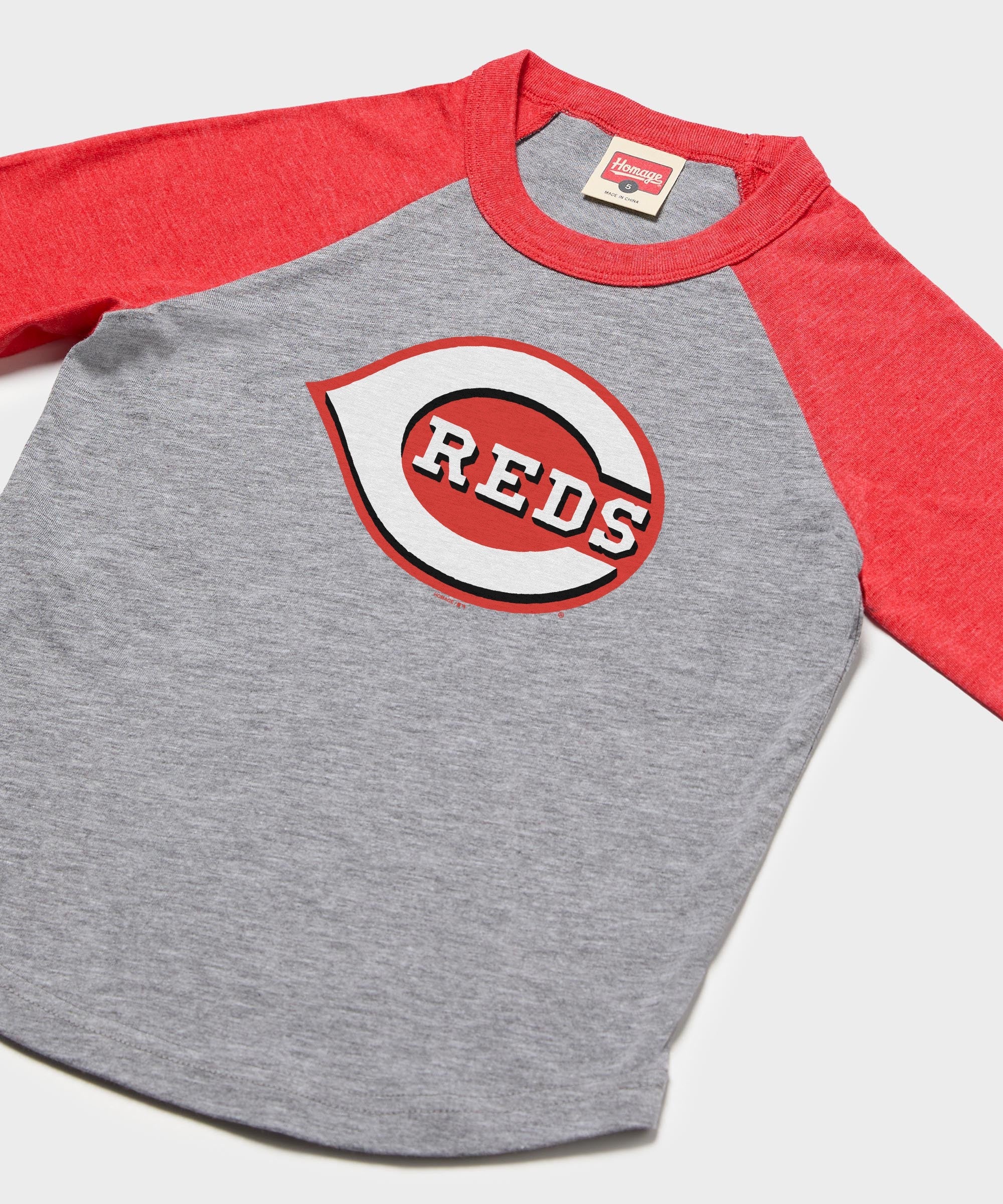 Youth Cincinnati Reds Jersey Logo '13 Raglan
