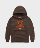 Youth Cleveland Browns Just A Kid From Cleveland Hoodie