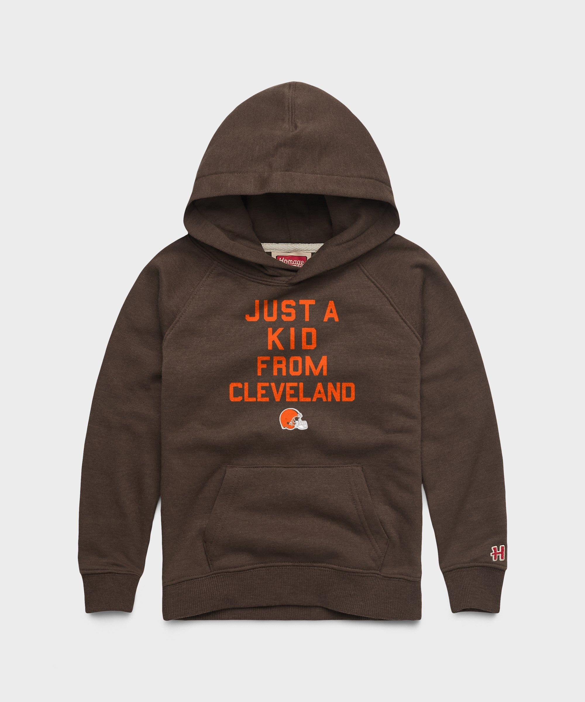 Youth Cleveland Browns Just A Kid From Cleveland Hoodie