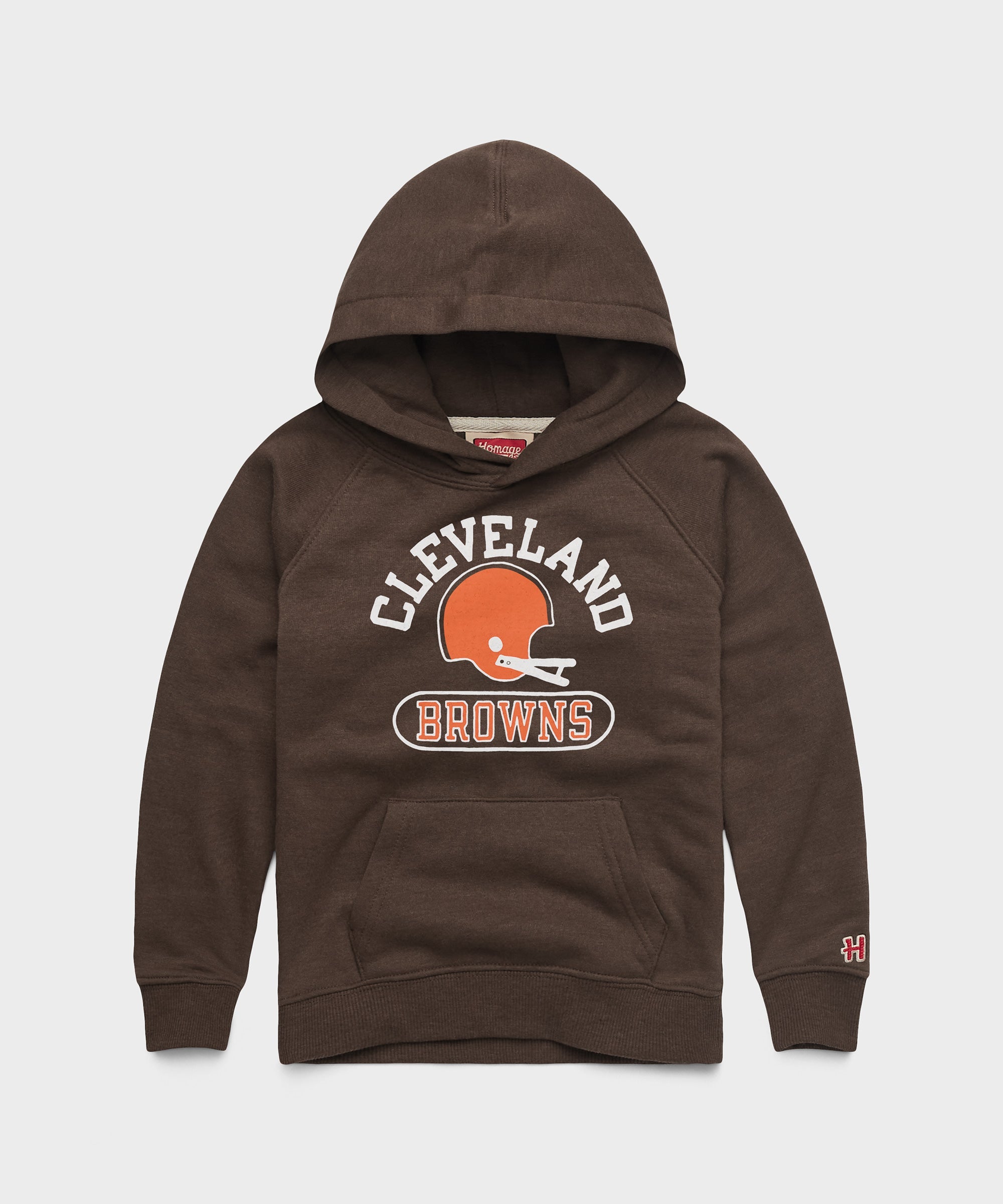 Youth Cleveland Browns Throwback Helmet Hoodie