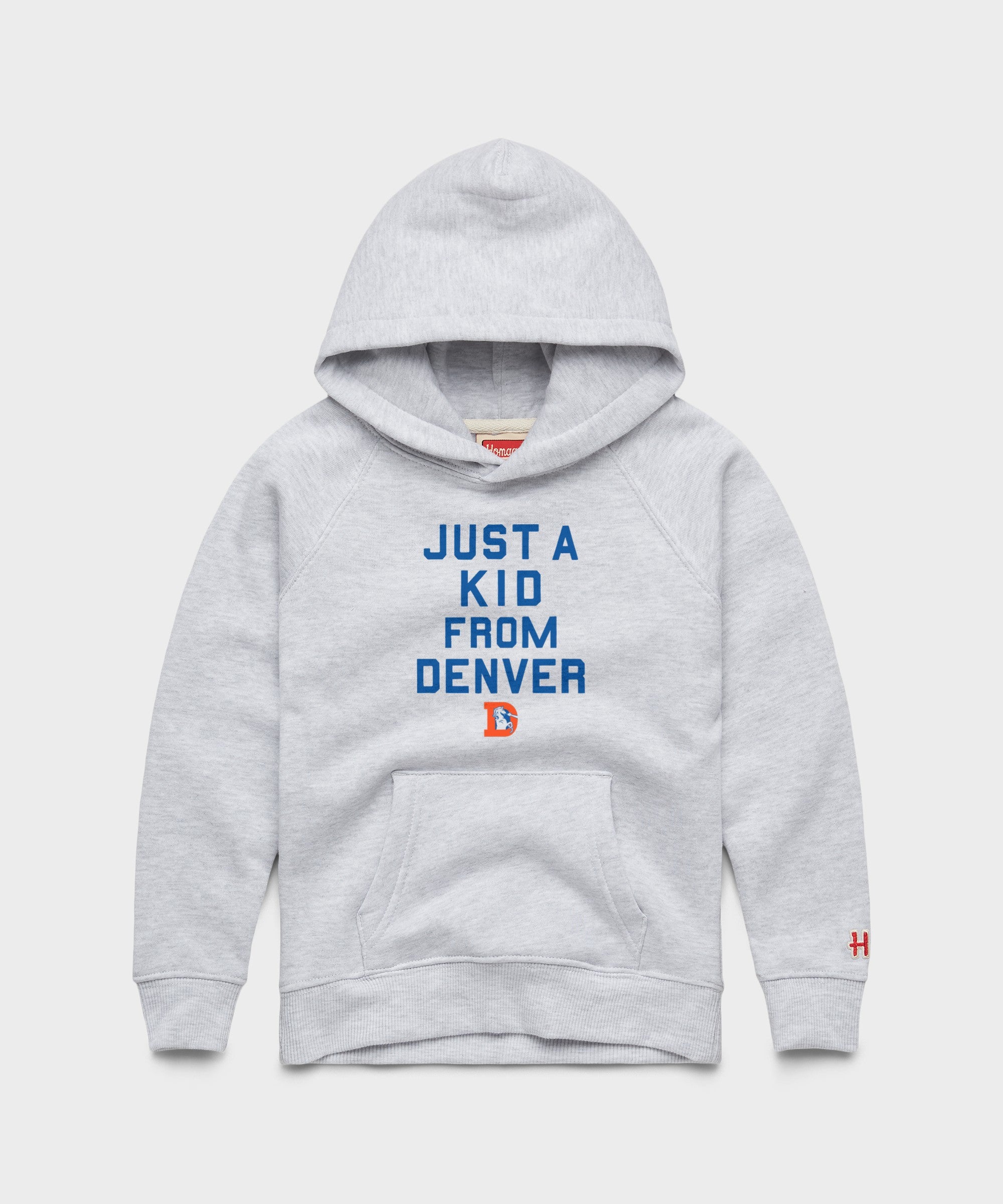 Youth Denver Broncos Just A Kid From Denver Hoodie