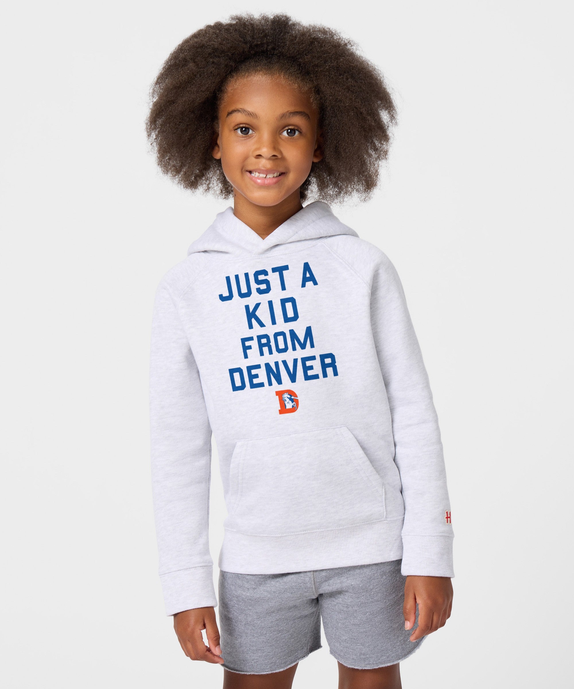 Youth Denver Broncos Just A Kid From Denver Hoodie