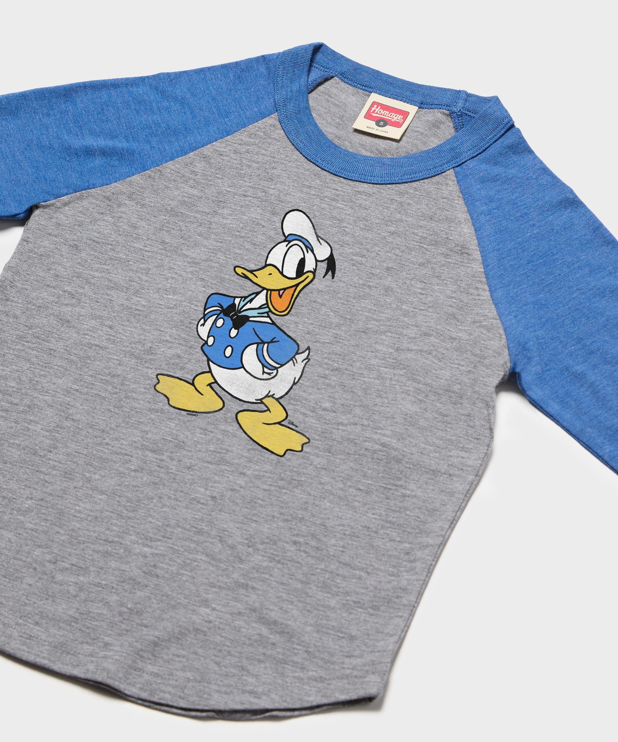 youth donald duck raglan