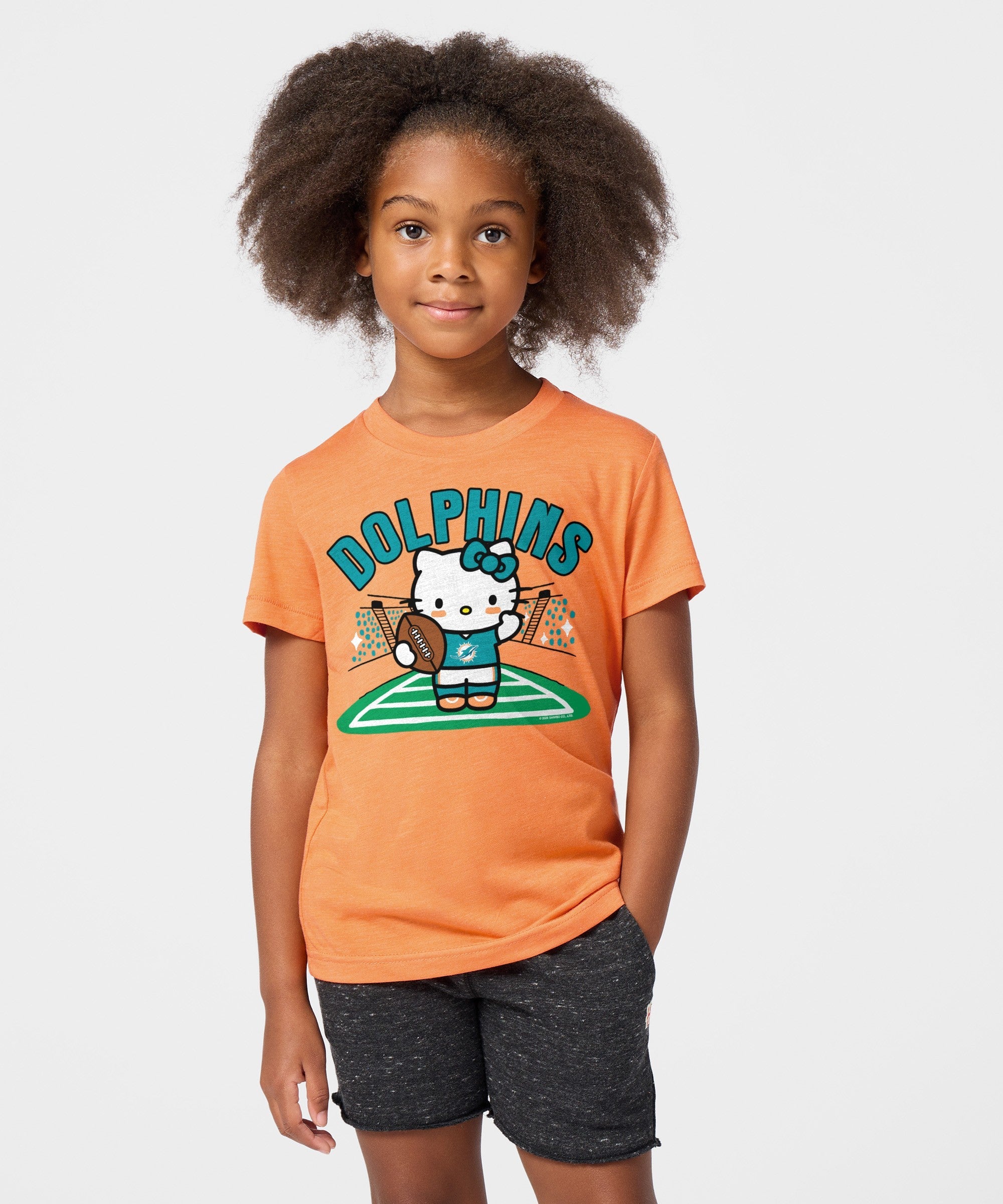 Youth Hello Kitty x Miami Dolphins Football