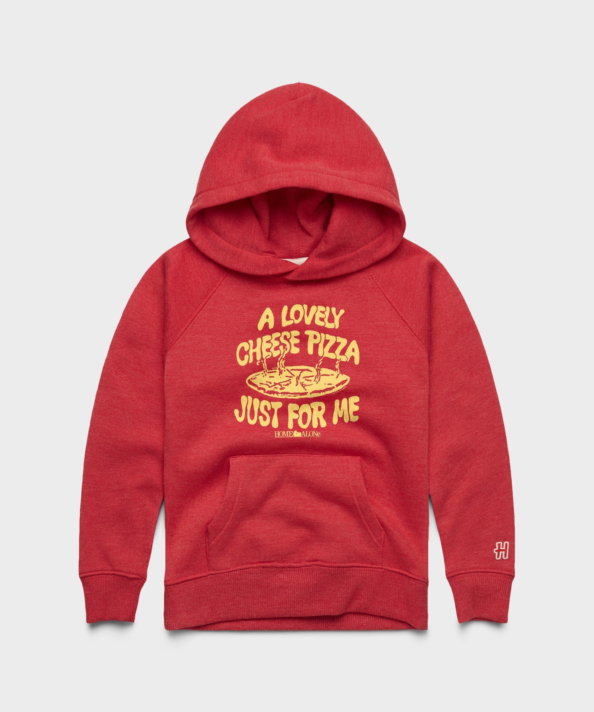 Youth Home Alone Cheese Pizza Just For Me Hoodie