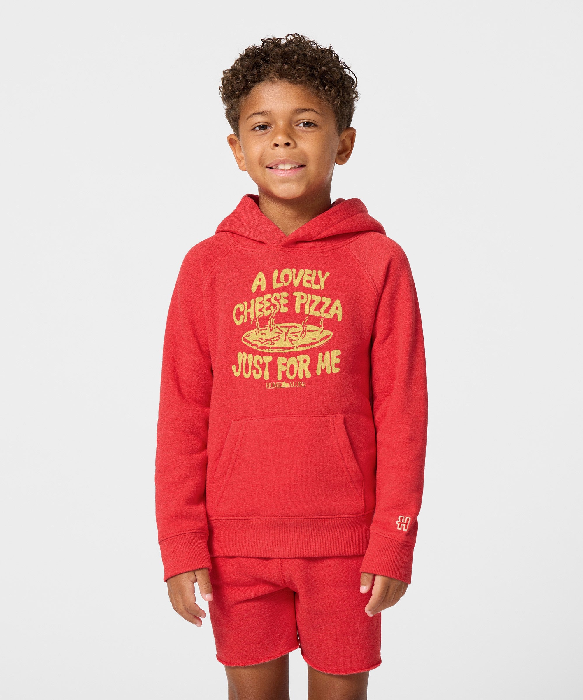 Youth Home Alone Cheese Pizza Just For Me Hoodie