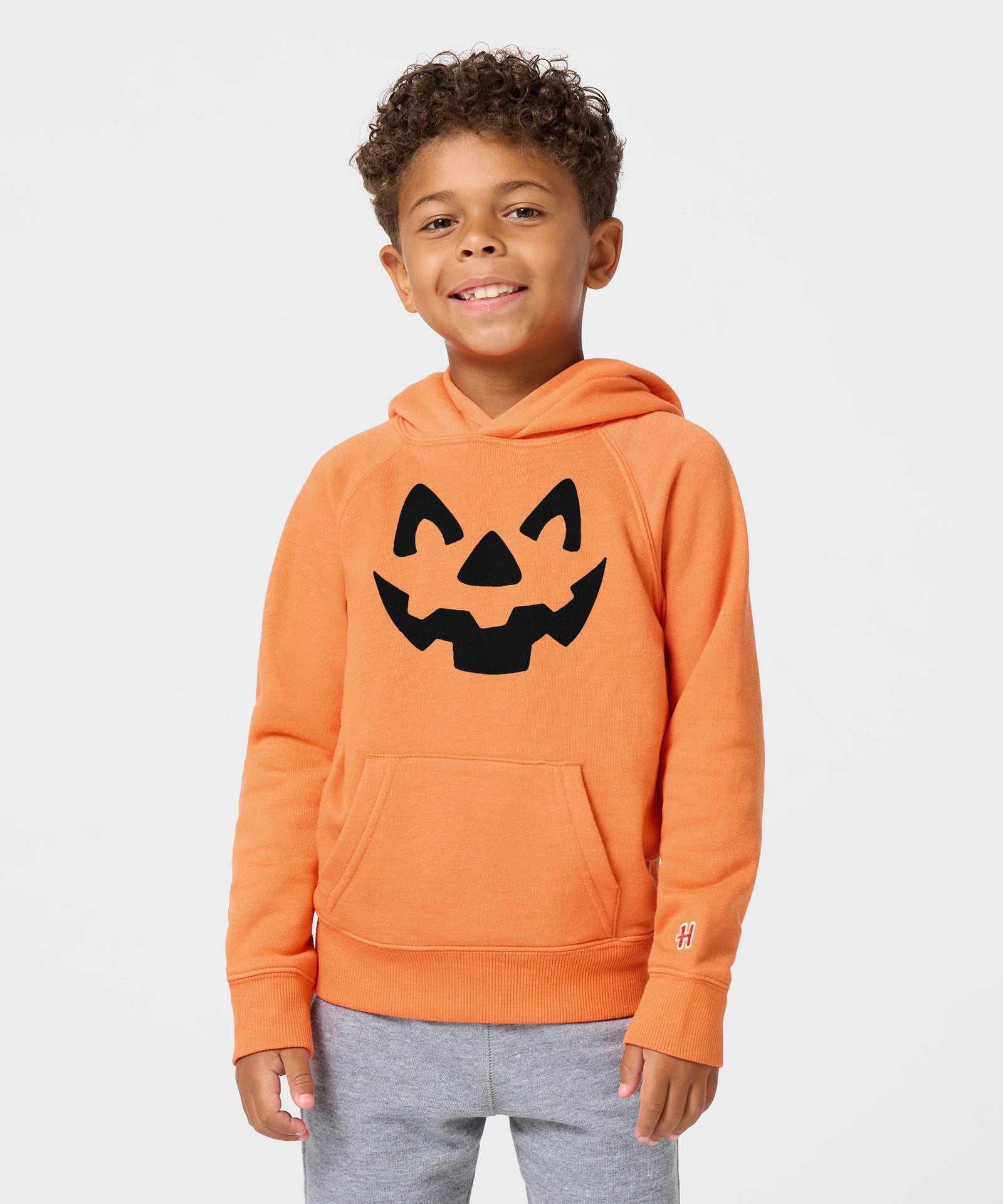 Youth Jack O Lantern Face Hoodie