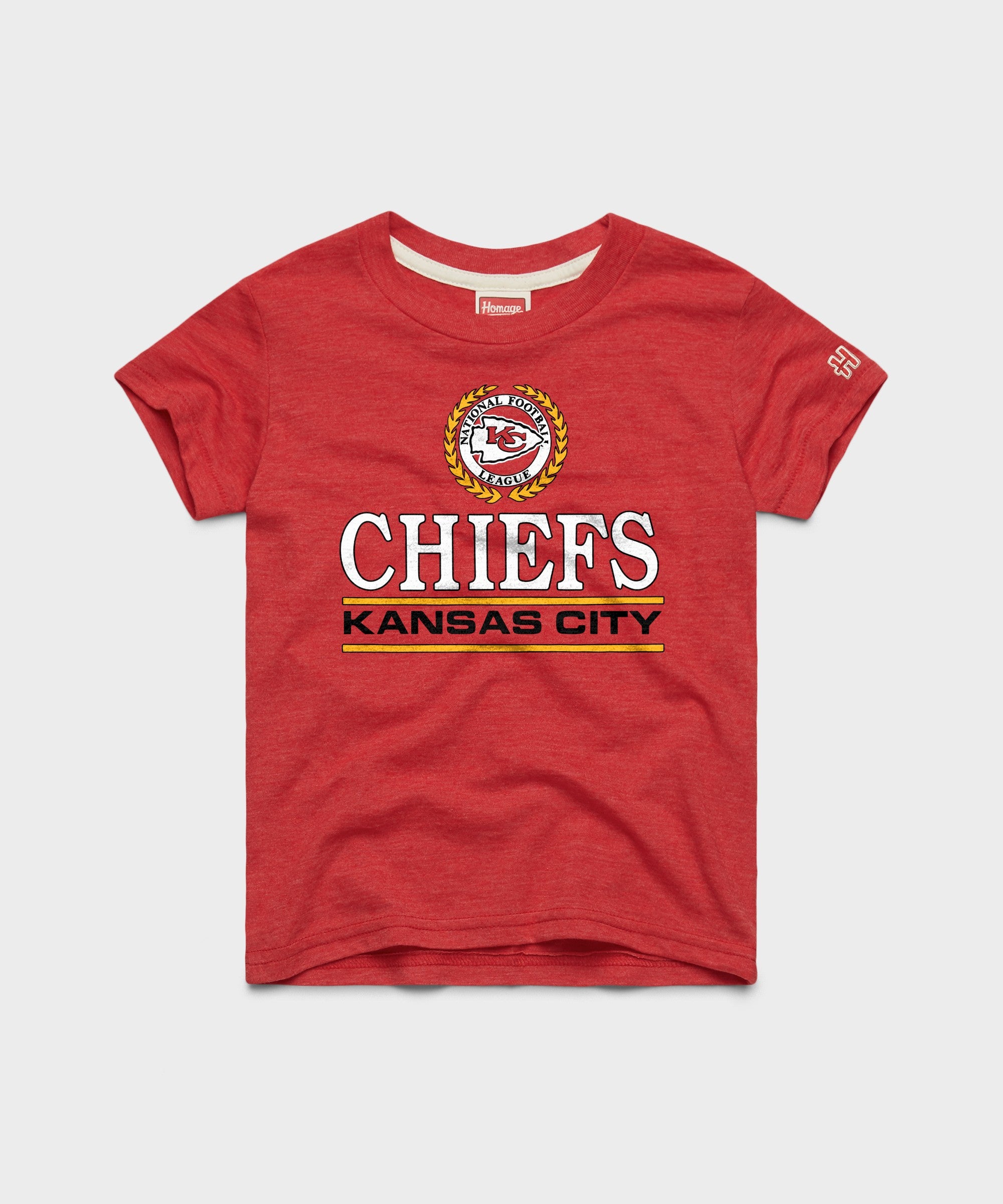 Youth Kansas City Chiefs Crest | Kids Retro NFL T-Shirt – HOMAGE