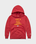 Youth Kansas City Chiefs Just A Kid From Kansas City Hoodie