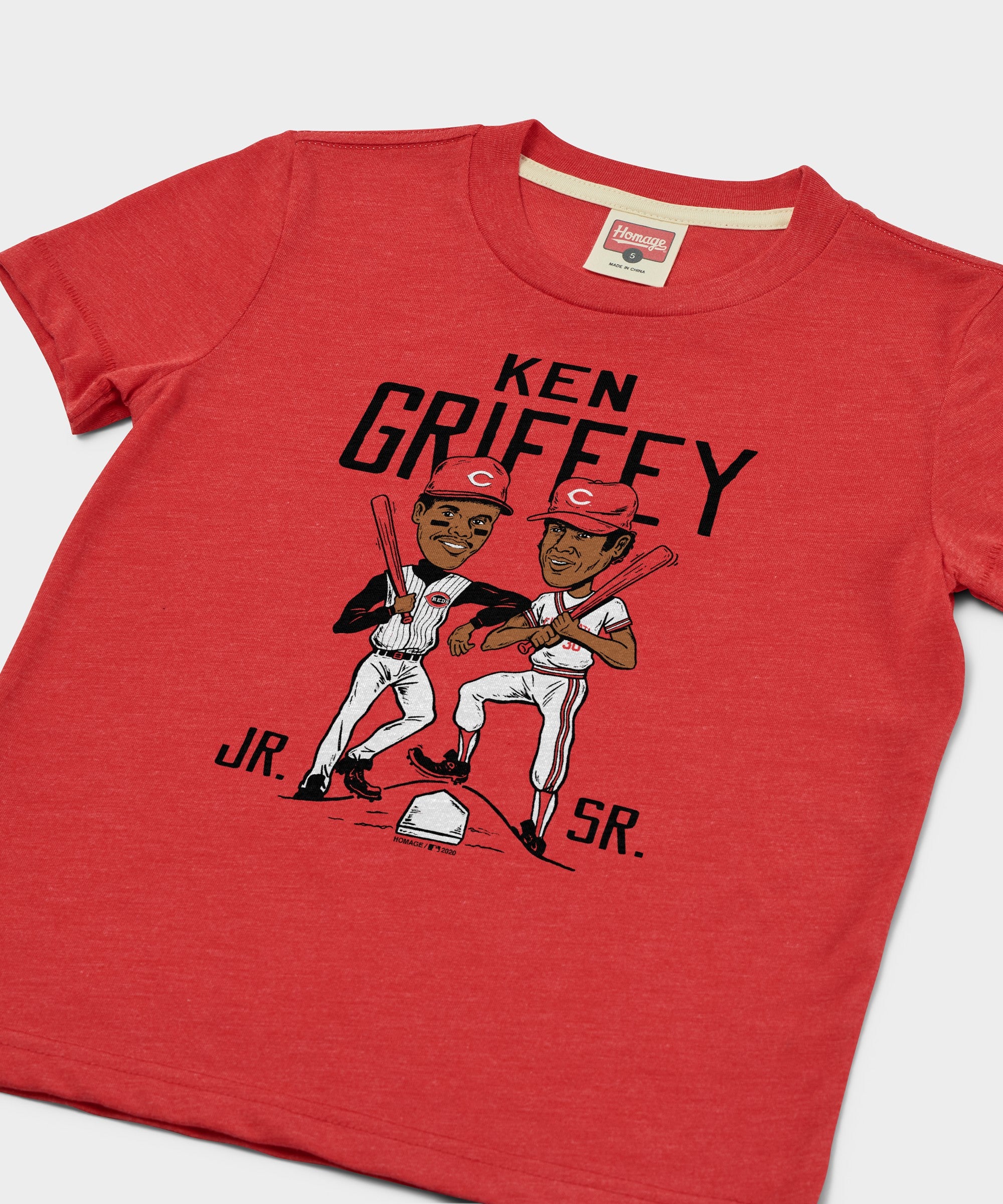 Youth Ken Griffey Father And Son Reds