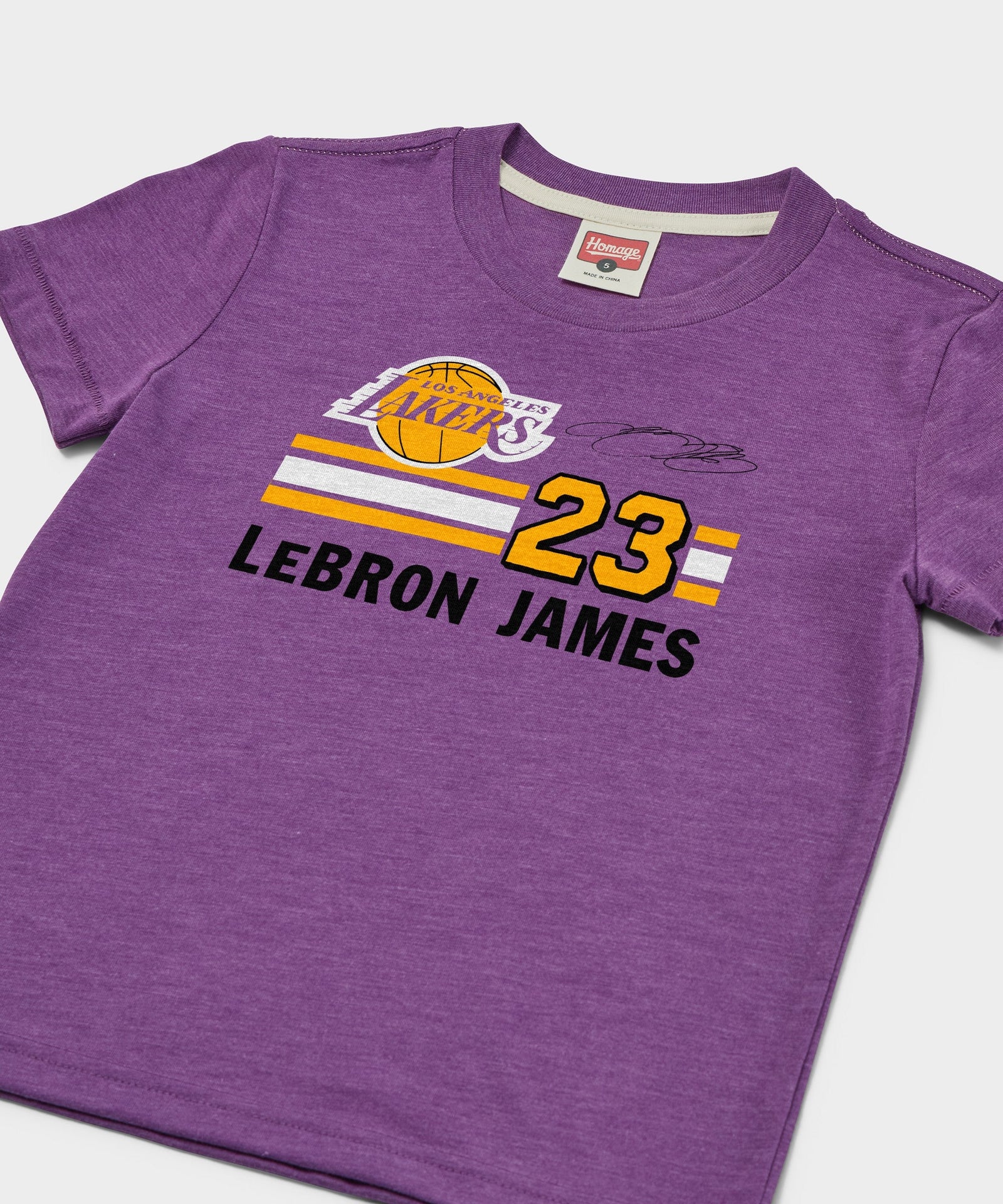 Youth Lakers LeBron James Signature Jersey