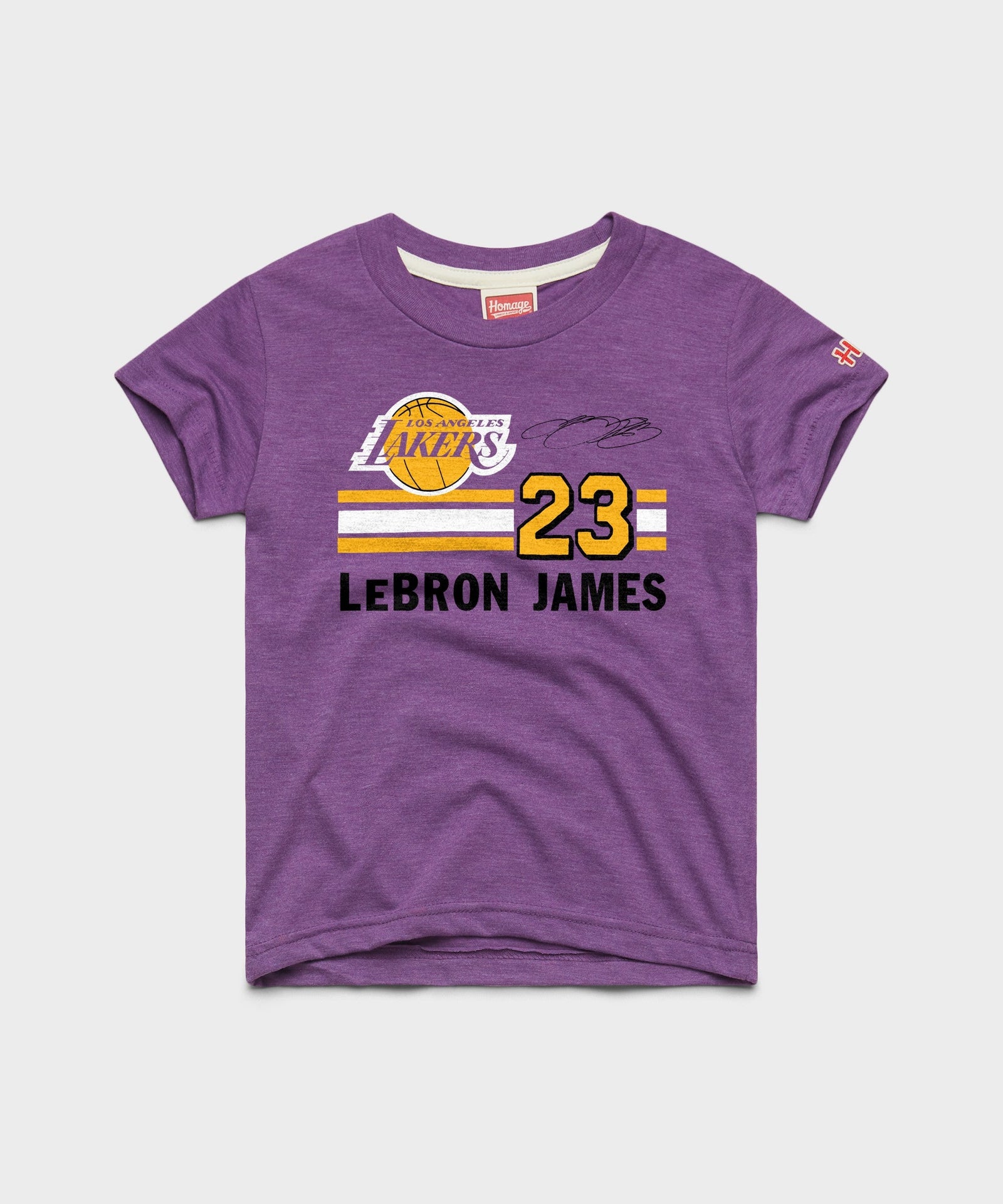 Youth Lakers LeBron James Signature Jersey