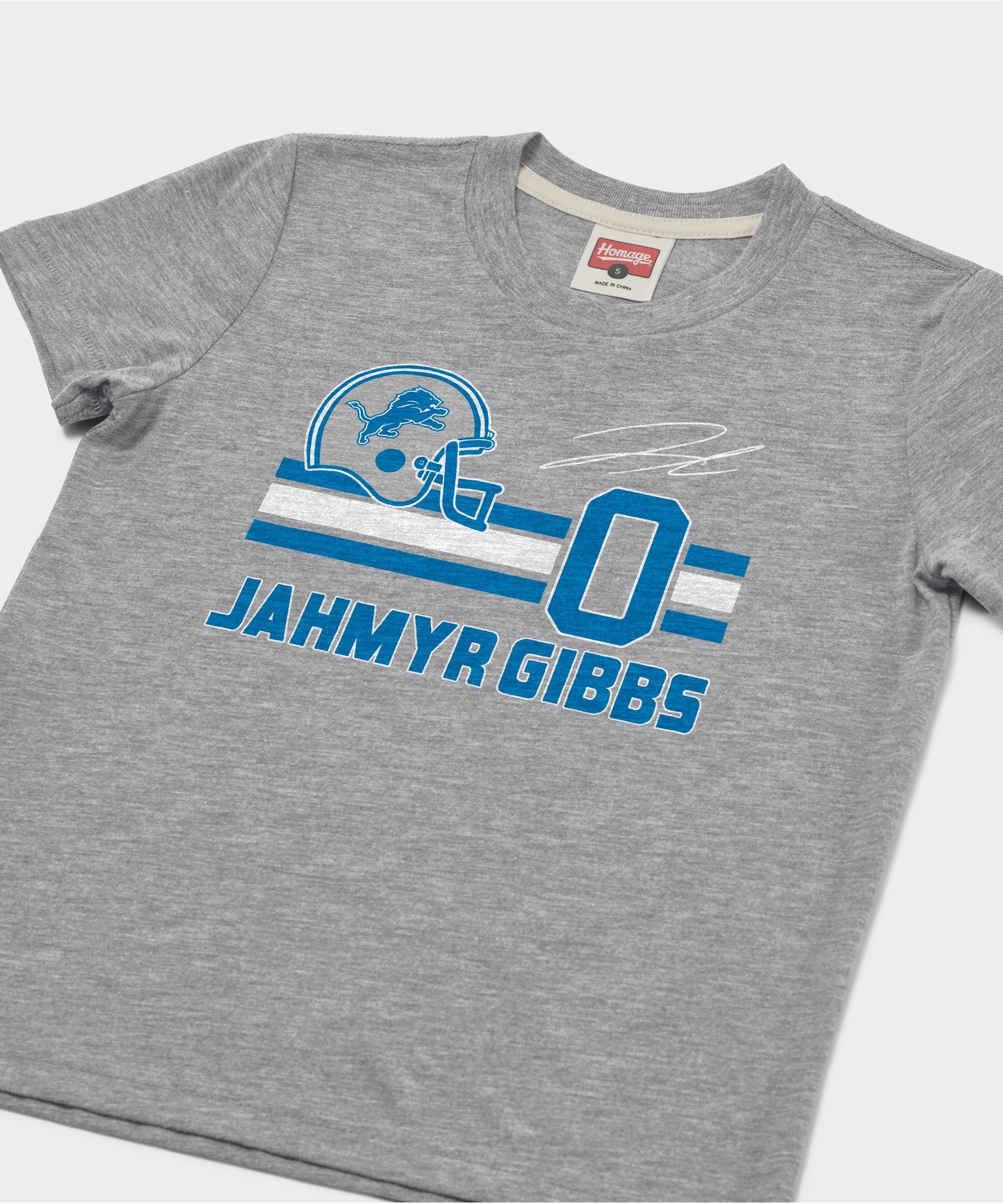 Youth Lions Jahmyr Gibbs Signature Jersey