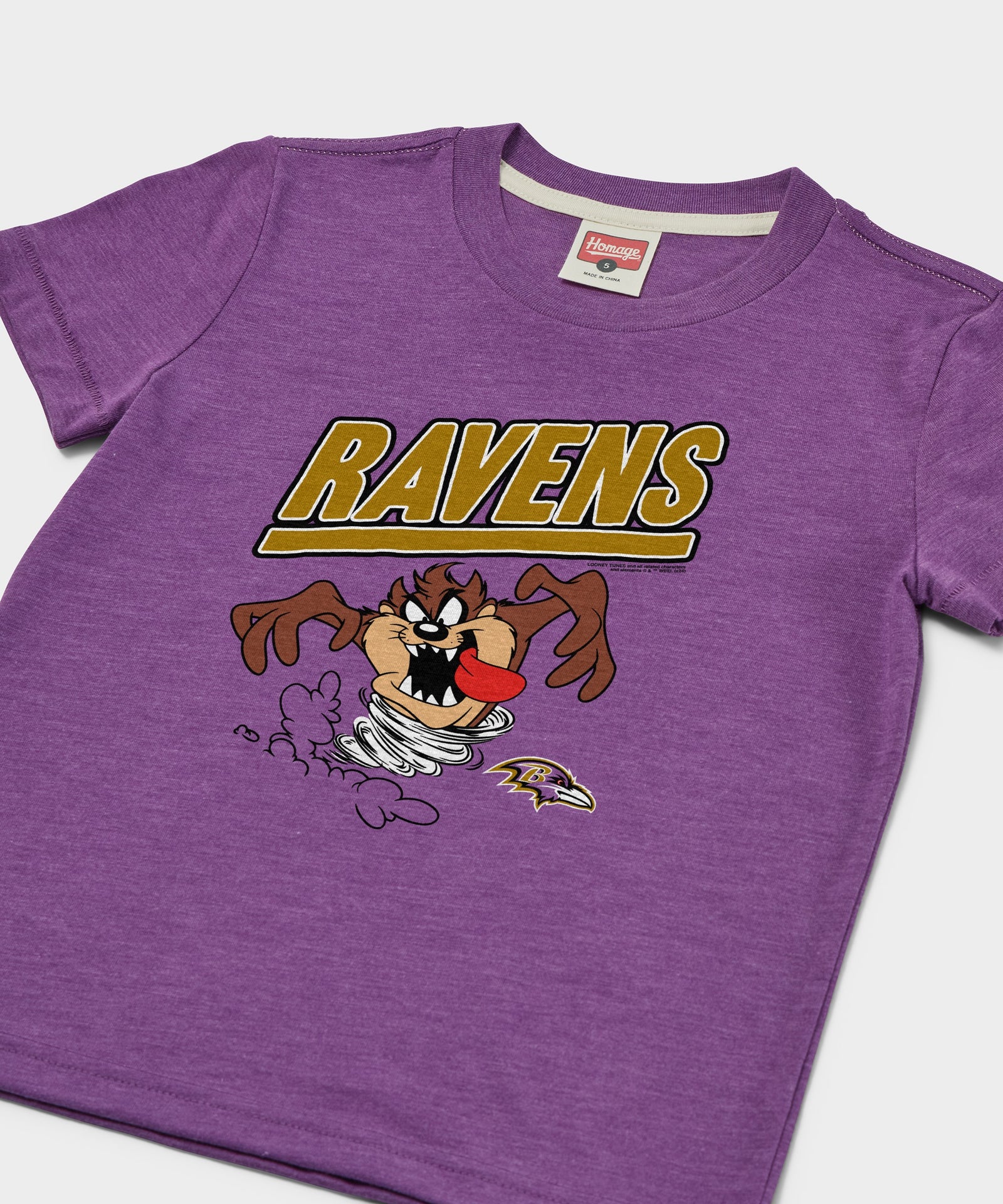 Youth Looney Tunes Taz X Baltimore Ravens