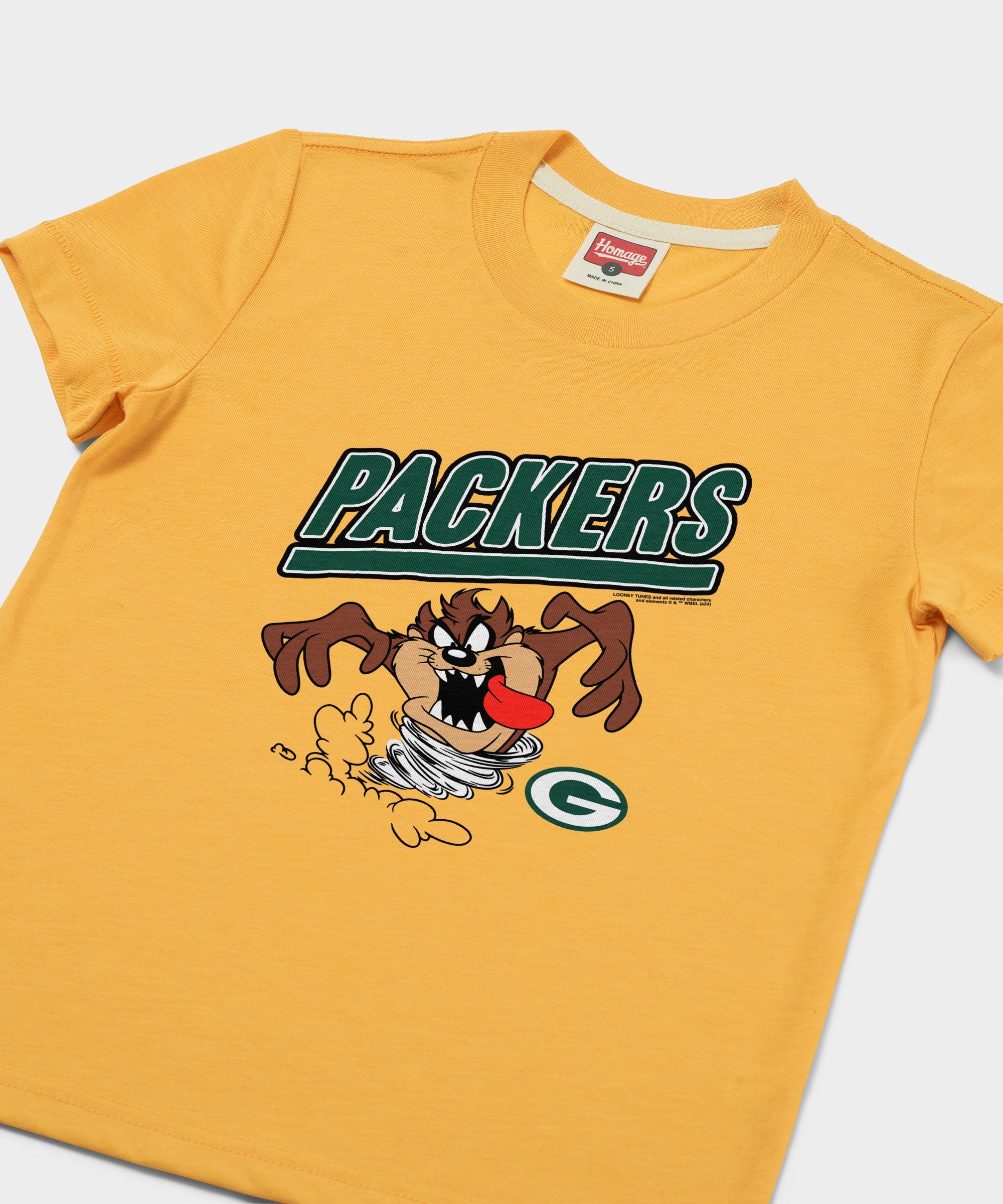 Youth Looney Tunes Taz X Green Bay Packers