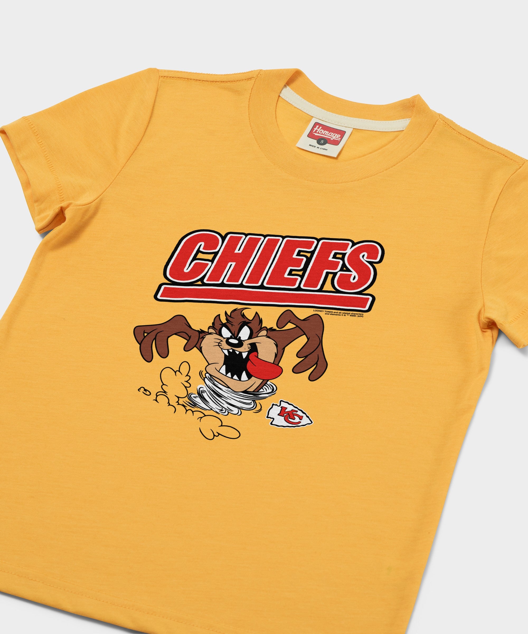 Youth Looney Tunes Taz X Kansas City Chiefs