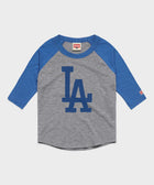 Youth Los Angeles Dodgers Cap Logo '12 Raglan