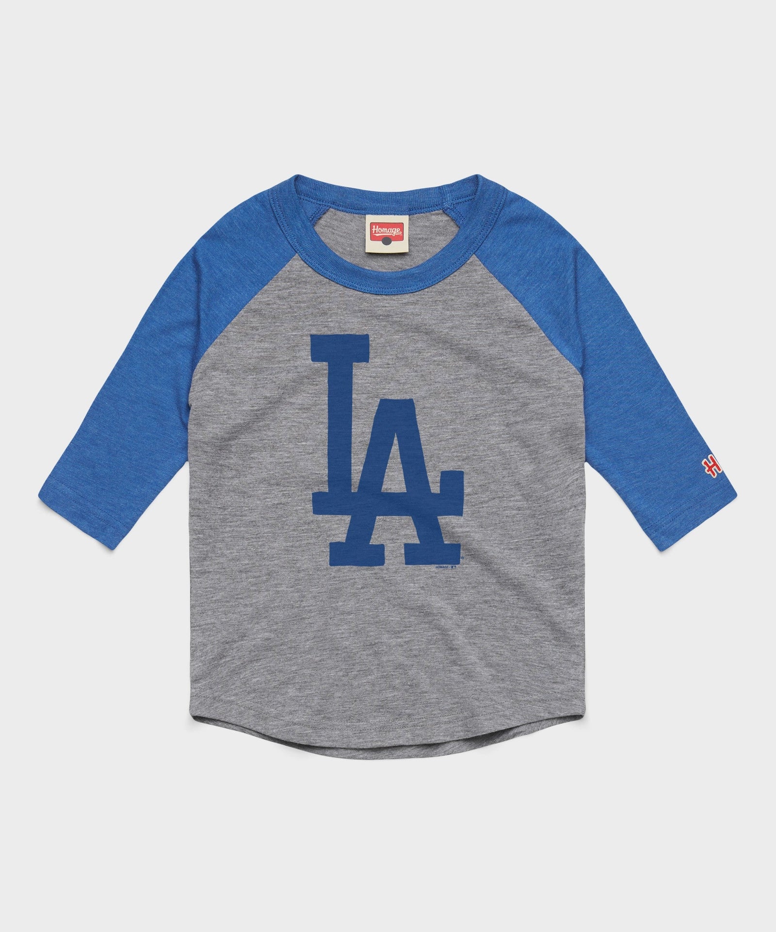 Youth Los Angeles Dodgers Cap Logo '12 Raglan